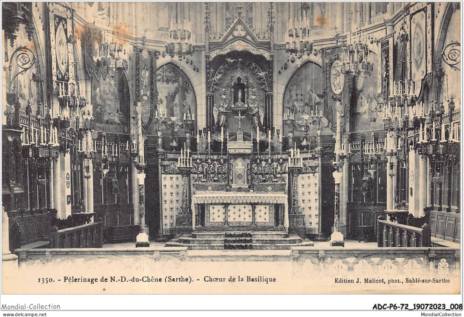 ADCP6-72-0499 - Péleeinage De N.-D. Du Chêne - Choeur De La Basilique - Sable Sur Sarthe