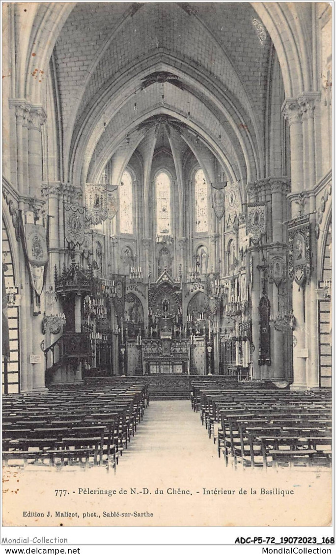 ADCP5-72-0491 - Péleeinage De N.-D. Du Chêne - Intérieur De La Basilique  - Sable Sur Sarthe