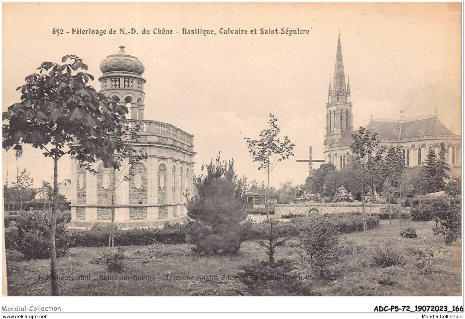 ADCP5-72-0490 - Péleeinage De N.-D. Du Chêne - Basilique - Calvaire Et Saint-sépulcre  - Sable Sur Sarthe