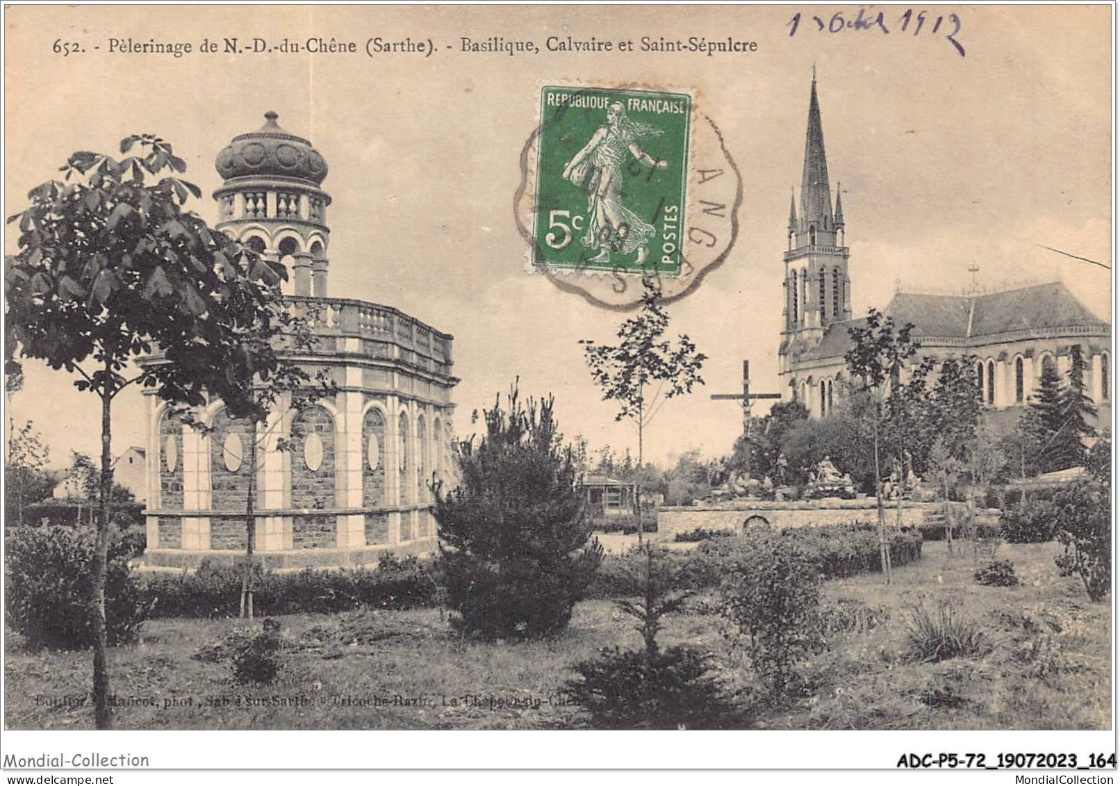 ADCP5-72-0489 - Péleeinage De N.-D. Du Chêne - Basilique - Calvaire Et Saint-sépulcre  - Sable Sur Sarthe