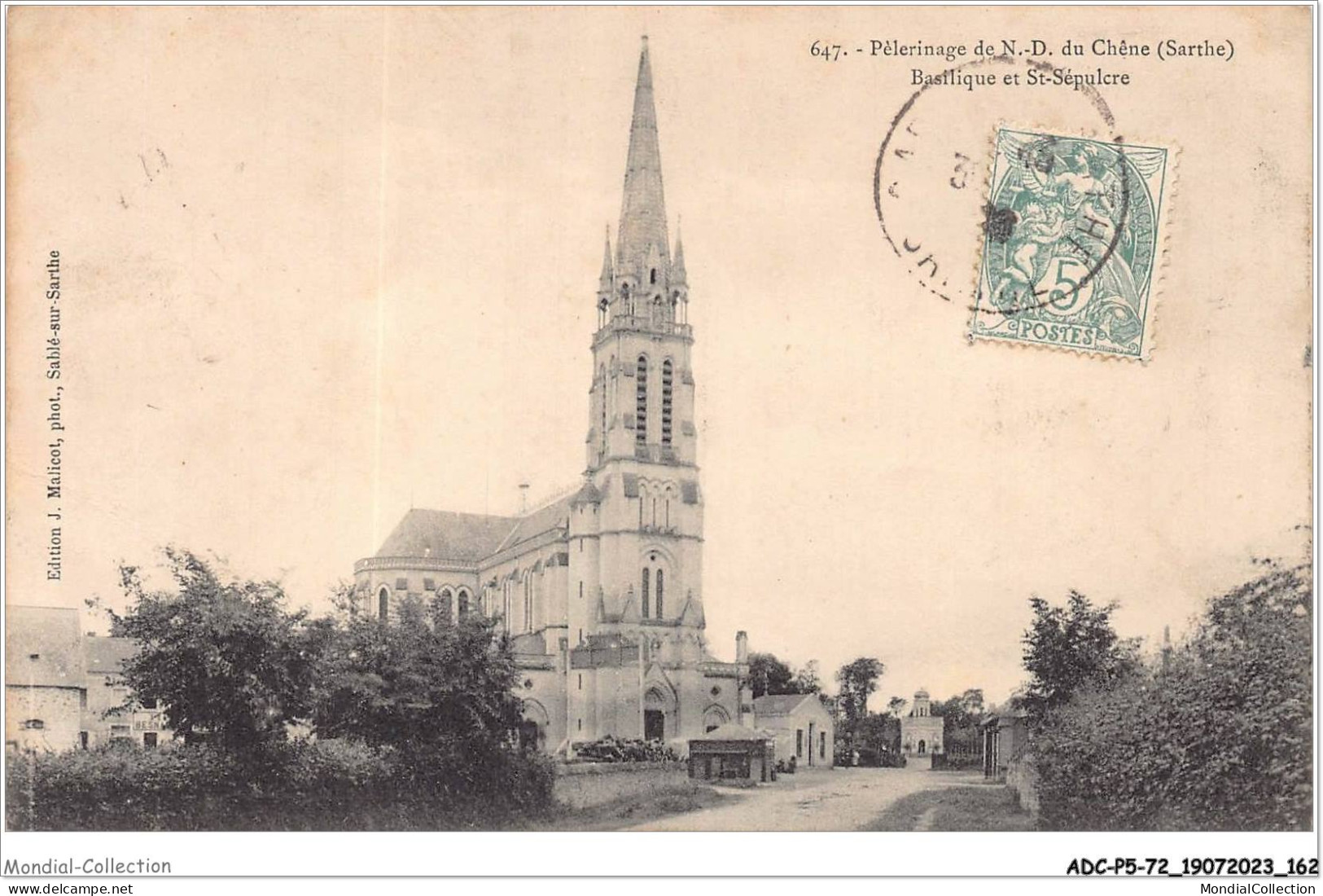 ADCP5-72-0488 - Péleeinage De N.-D. Du Chêne - Basilique Et St-sépulcre - Sable Sur Sarthe