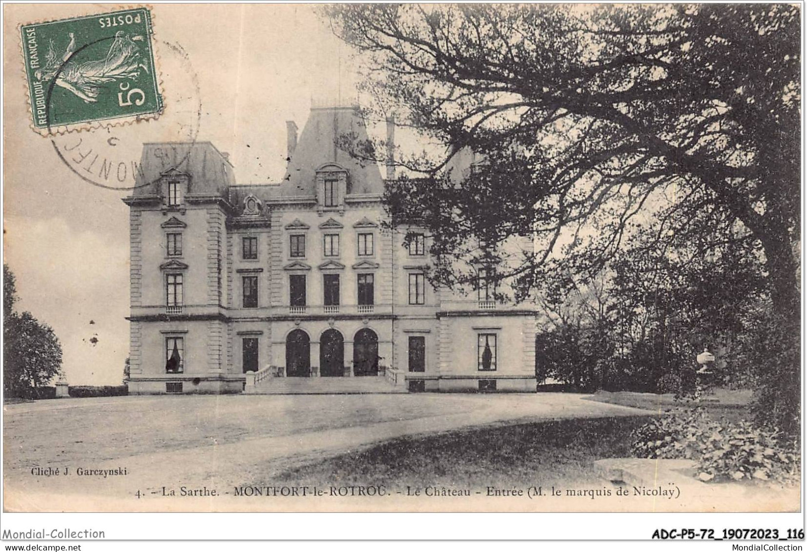 ADCP5-72-0465 - MONTFORT-LE-ROTROU - Le Château - Entrée - Montfort Le Gesnois