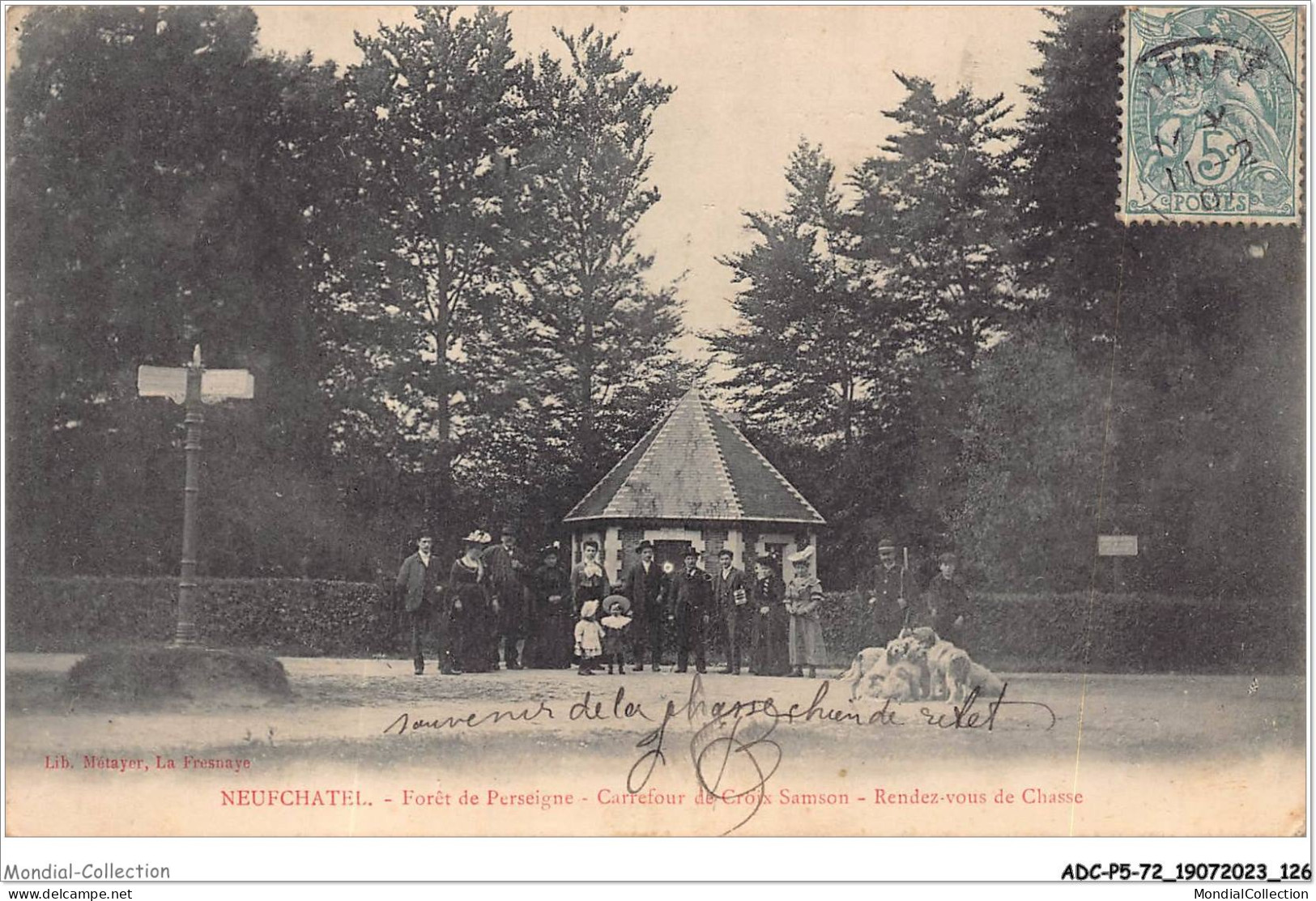 ADCP5-72-0470 - NEUFCHATEL - Forêt De Perseigne - Carrefour De Croix Samson - Rendez-vous De Chasse - Mamers