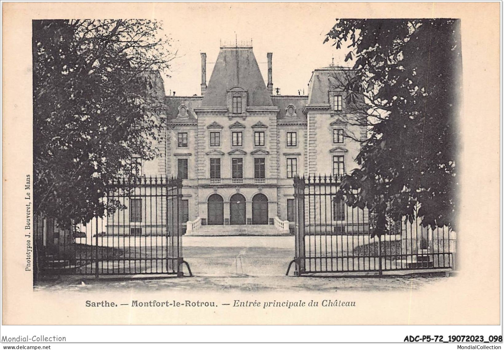 ADCP5-72-0456 - MONTFORT-LE-ROTROU - Entrée Principale Du Château  - Montfort Le Gesnois