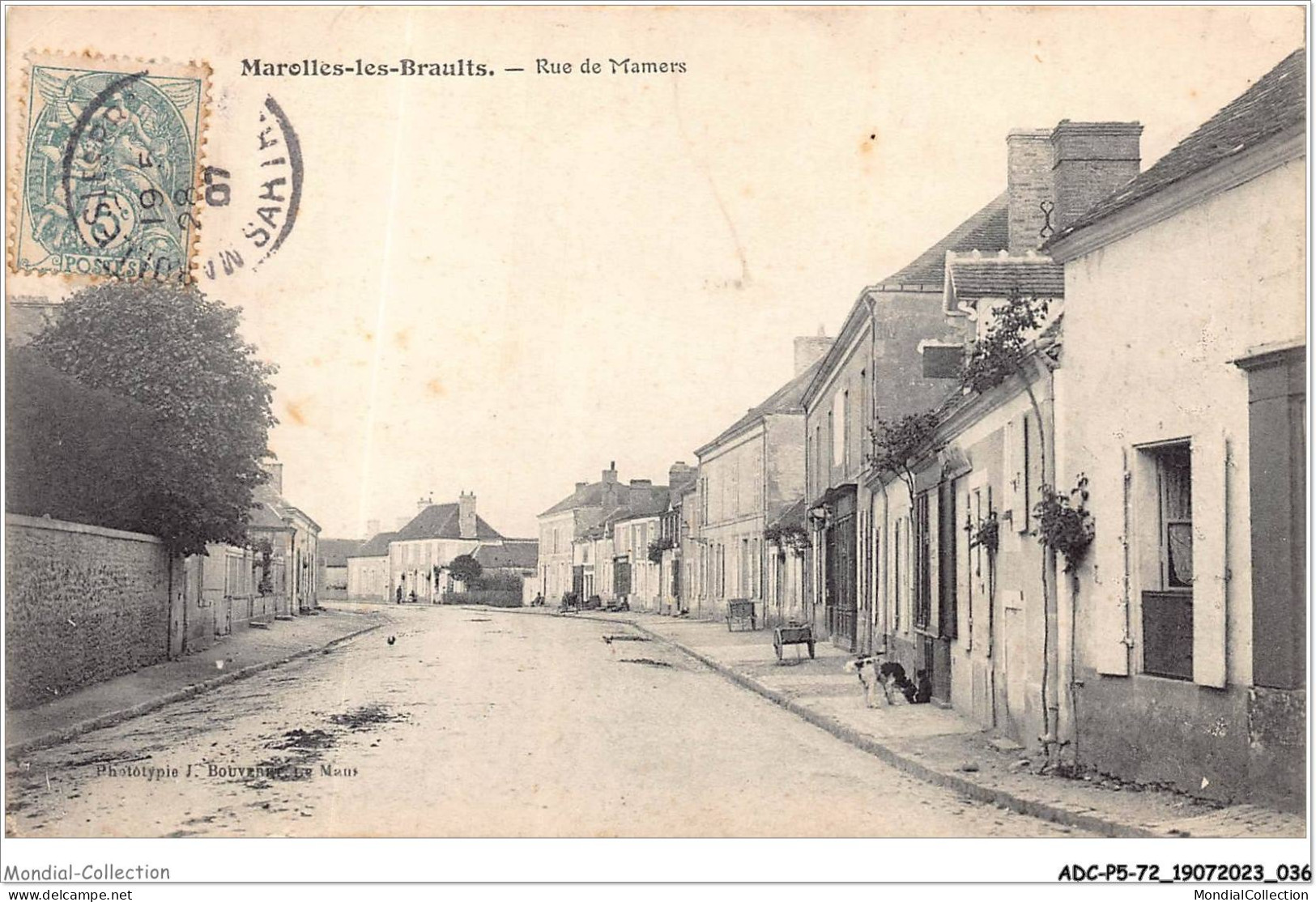 ADCP5-72-0425 - MAROLLES-LES-BRAULTS - Rue De Mamers - Marolles-les-Braults