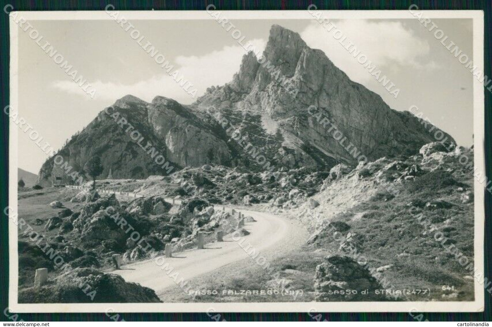 Belluno Cortina D'Ampezzo Passo Falzarego Sasso Stria Foto Cartolina MX3347 - Belluno