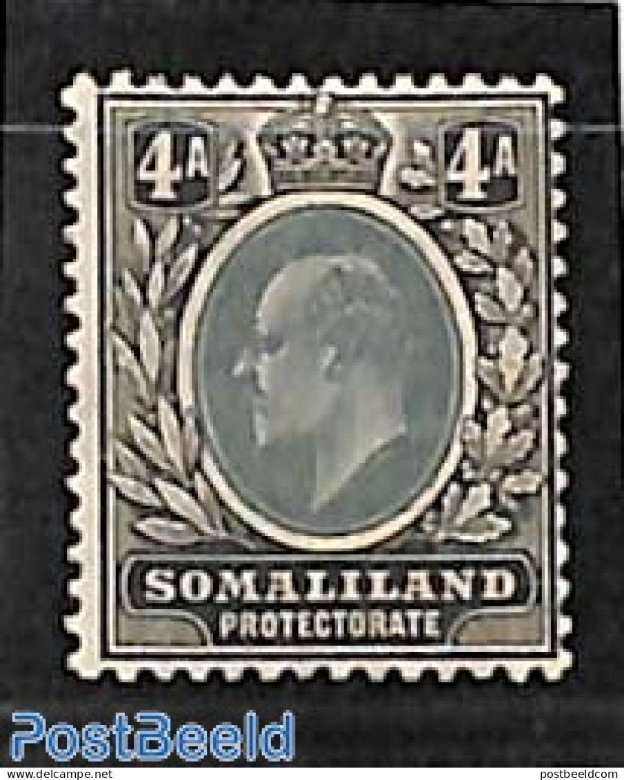 British Somalia 1905 4A, WM Mult. Crown-CA, Stamp Out Of Set, Unused (hinged) - Somaliland (Protectorate ...-1959)