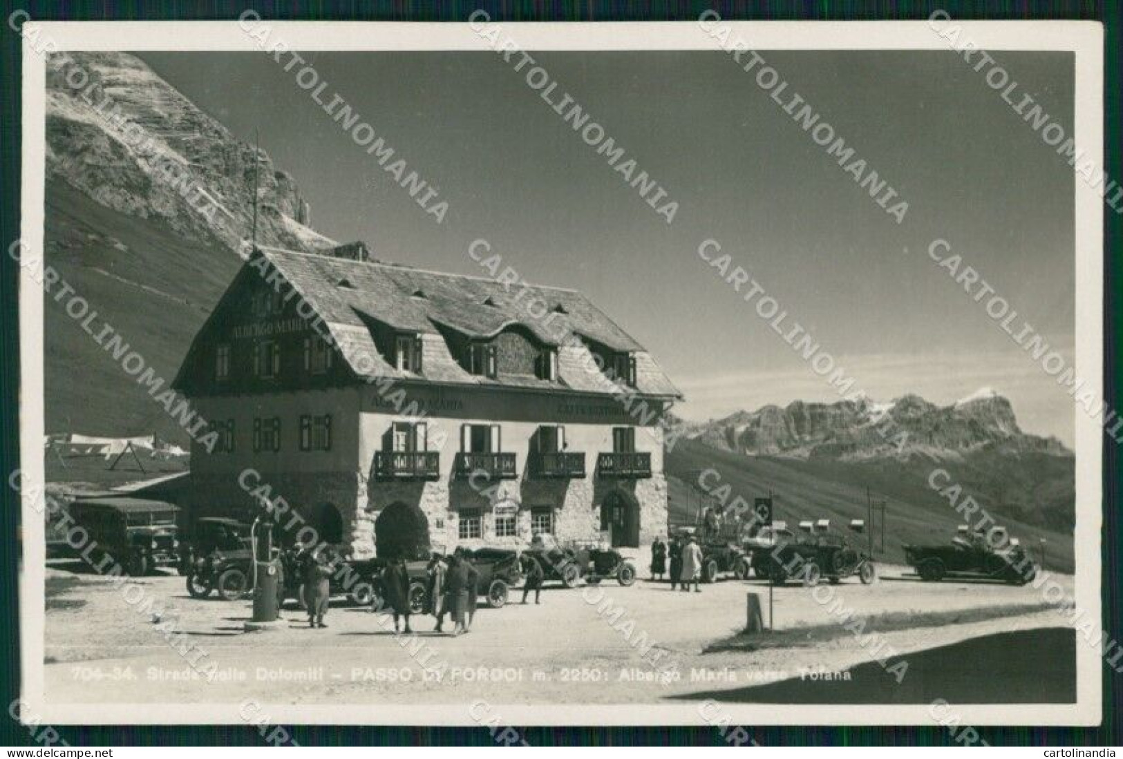 Trento Canazei Passo Pordoi Albergo Maria Foto Cartolina MX3451 - Trento