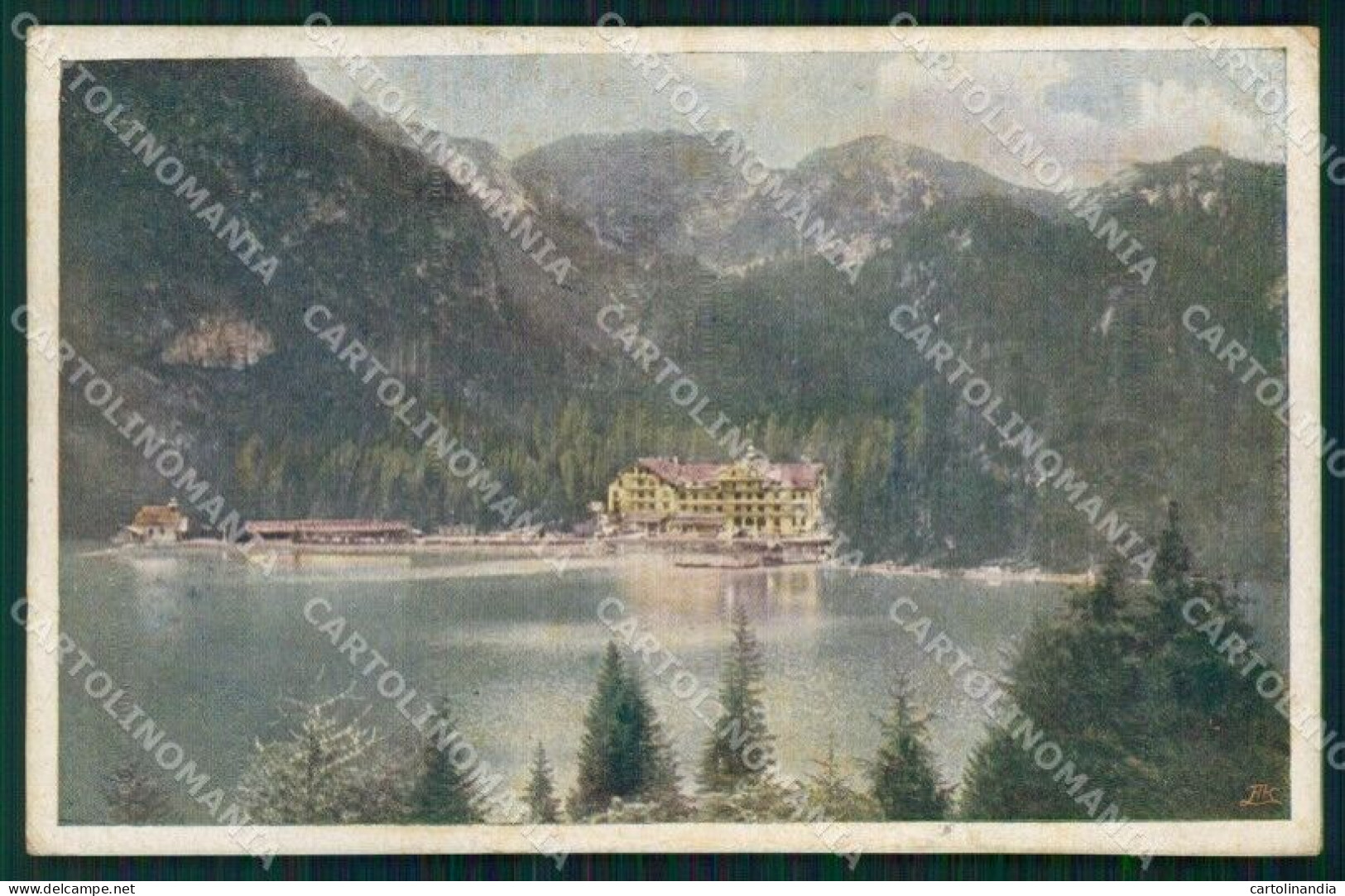 Bolzano Villabassa Hotel Lago Braies Pusteria Cartolina MX4401 - Bolzano (Bozen)