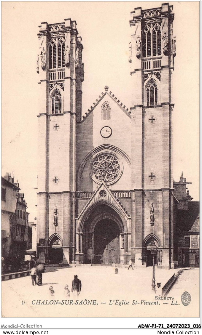 ADWP1-71-0009 - CHALON-S-SAONE - L'église Saint-vincent  - Chalon Sur Saone