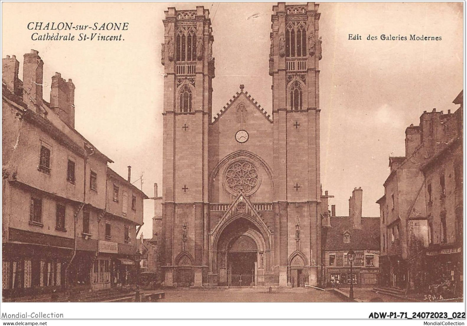 ADWP1-71-0012 - CHALON-S-SAONE -  Cathédrale Saint-vincent - Chalon Sur Saone