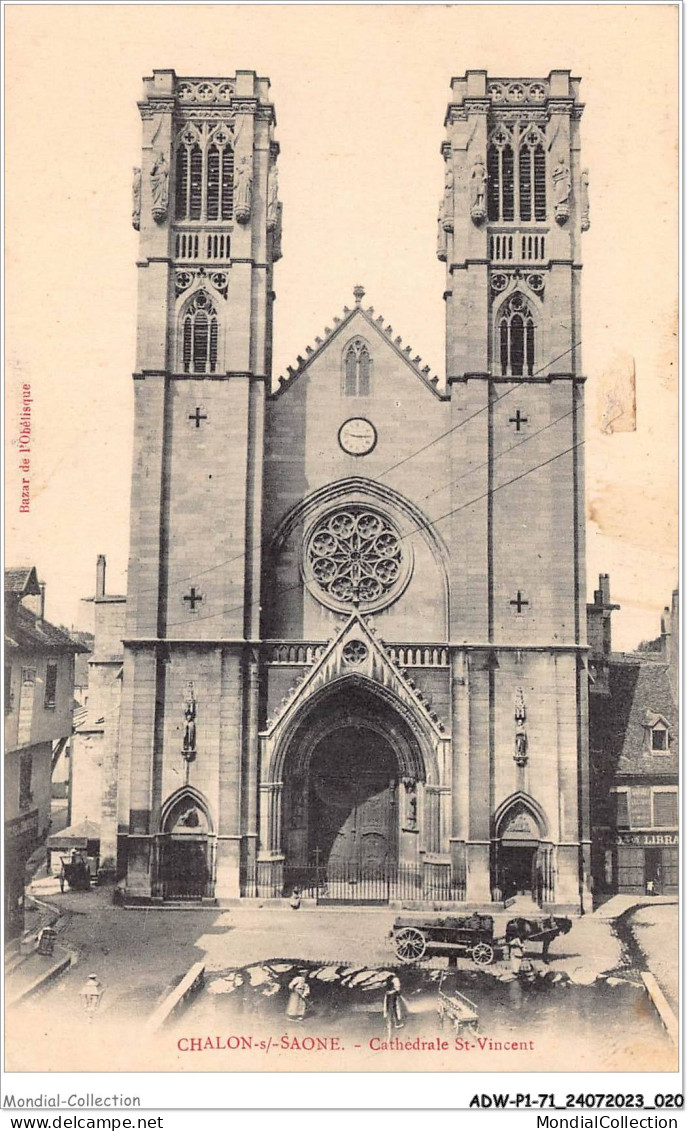 ADWP1-71-0011 - CHALON-S-SAONE -  Cathedrale Saint-vincent  - Chalon Sur Saone