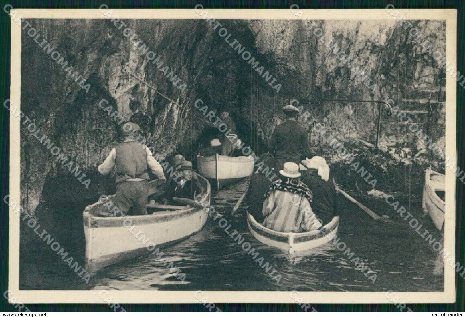 Napoli Capri Barche Entrata Grotta Azzurra Brunner 20963 Foto Cartolina MX1171 - Napoli