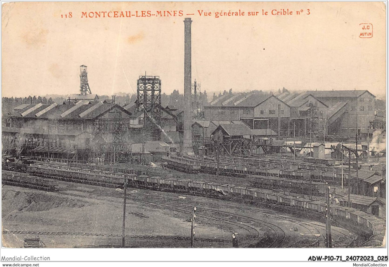 ADWP10-71-0907 - MONTCEAU-LES-MINES - Vue Générale Sur Le Crible  - Montceau Les Mines