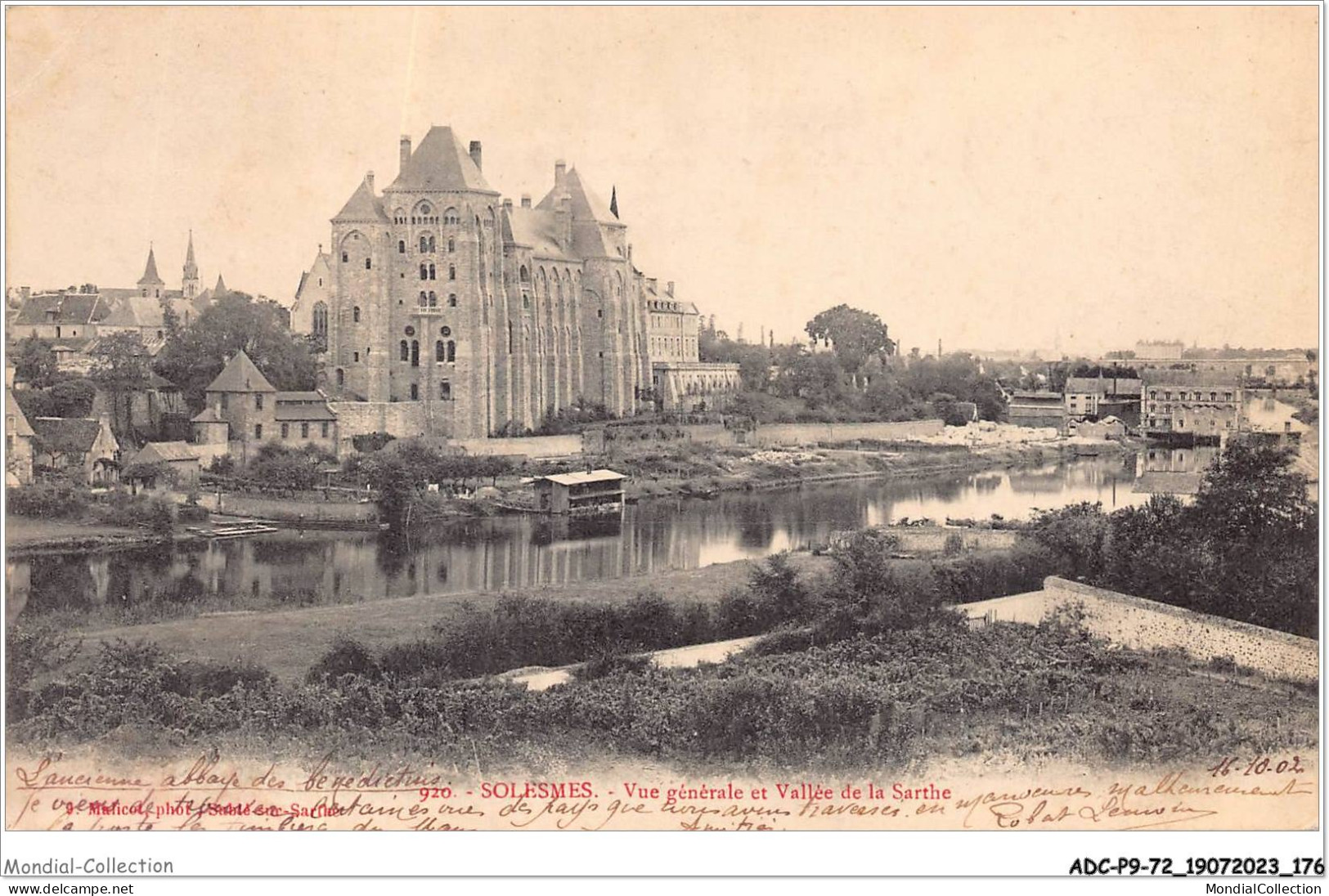 ADCP9-72-0898 - SOLESMES - Vue Générale Et Vallée De La Sarthe  - Solesmes