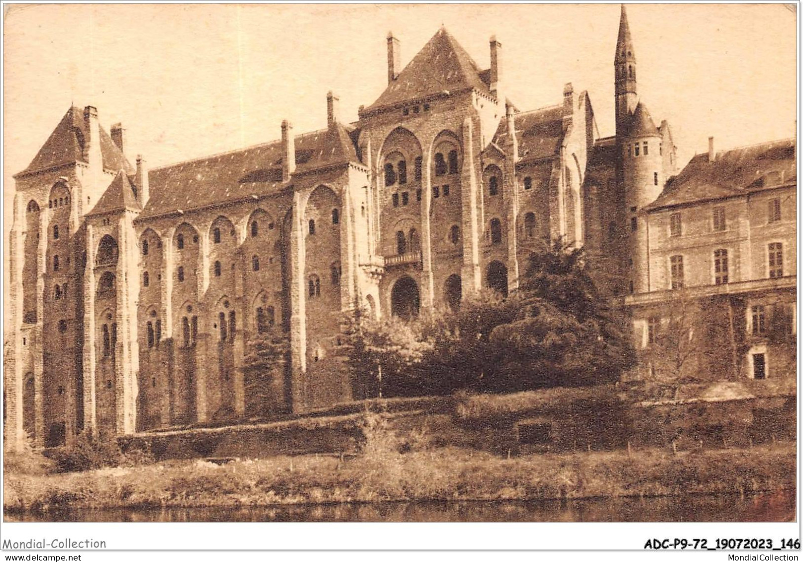 ADCP9-72-0883 - L'abbaye De SOLESMES - Les Bâtiments De 1896 - Vus De L'ile Saint-clément - Solesmes