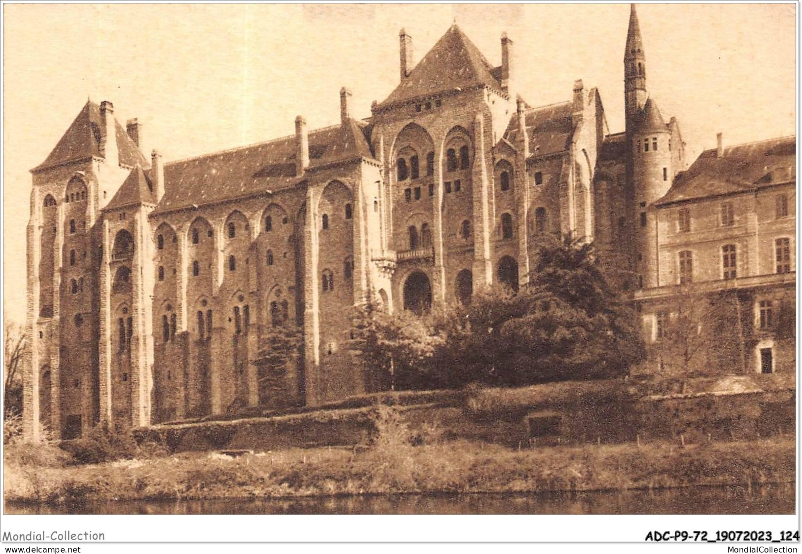 ADCP9-72-0872 - L'abbaye De SOLESMES - Les Bâtiments De 1896 - Vus De L'ile Saint-clément  - Solesmes
