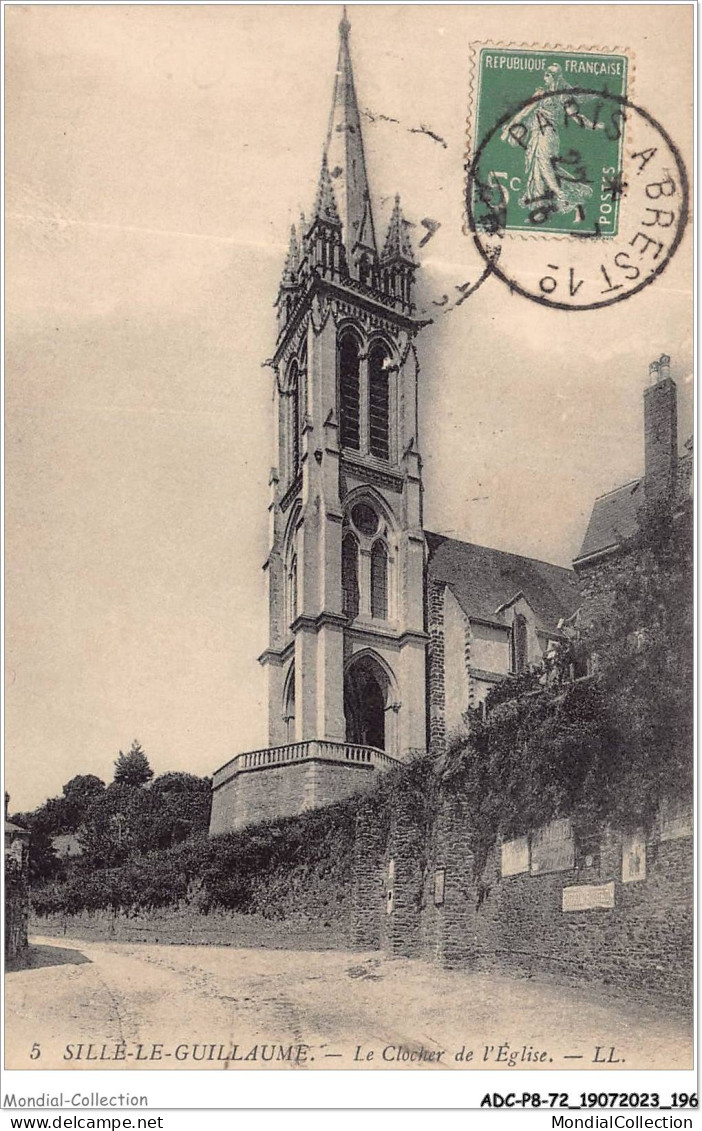 ADCP8-72-0803 - SILLE-LE-GUILLAUME - Le Clocher De L'église  - Sille Le Guillaume