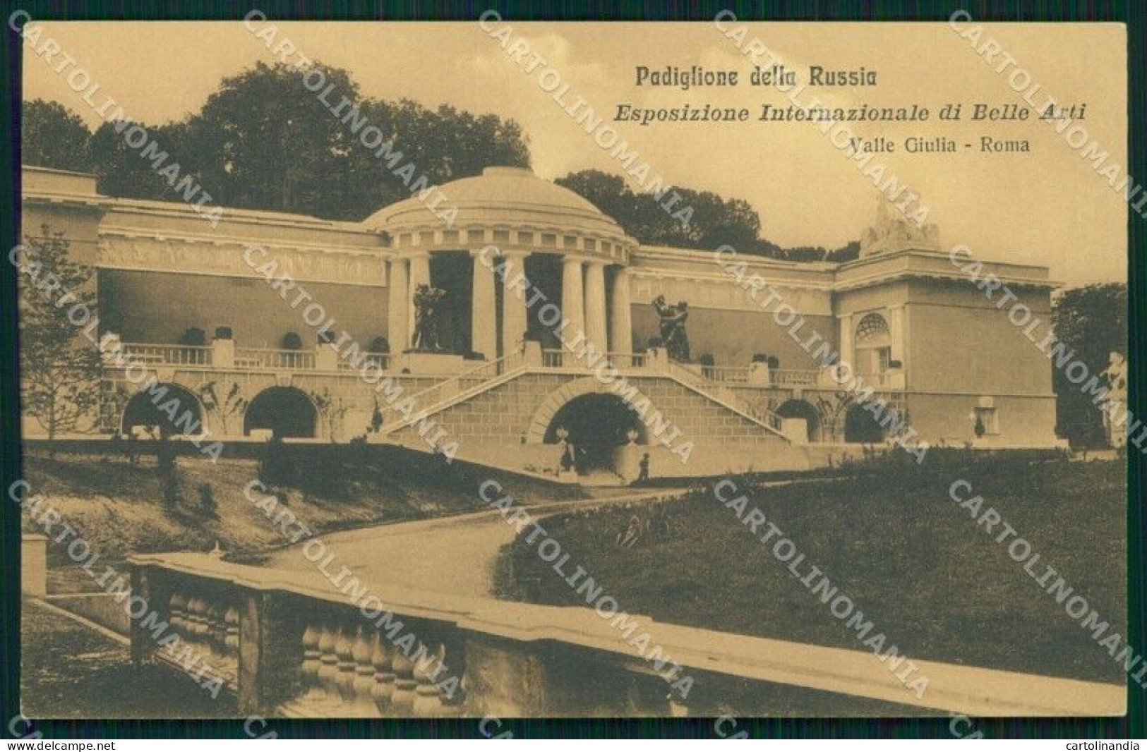 Roma Città Esposizione Belle Arti Padiglione Russia Cartolina MX1745 - Altri & Non Classificati