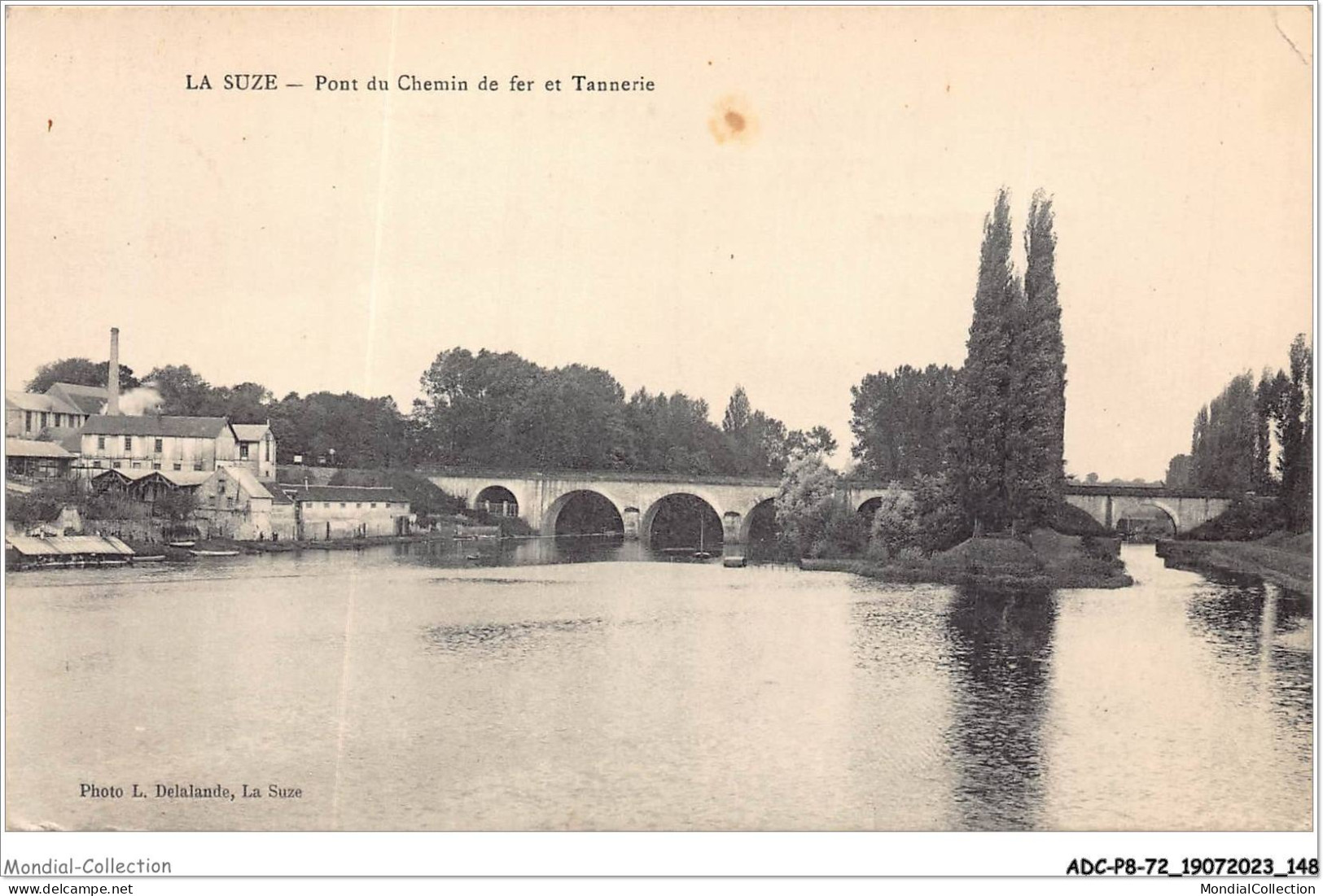 ADCP8-72-0779 - LA SUZE - Pont Du Chemin De Fer Et Tannerie  - La Suze Sur Sarthe