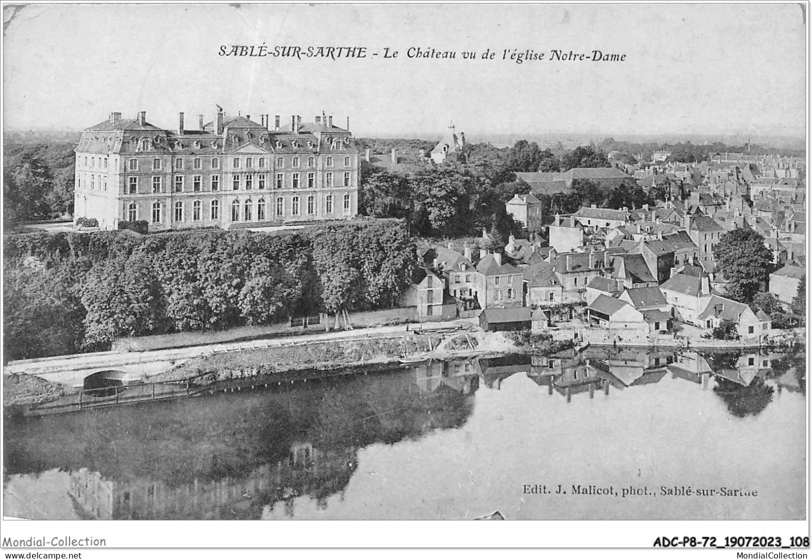 ADCP8-72-0759 - SABLE-SUR-SARTHE - Le Château Vu De L'église Notre-dame  - Sable Sur Sarthe