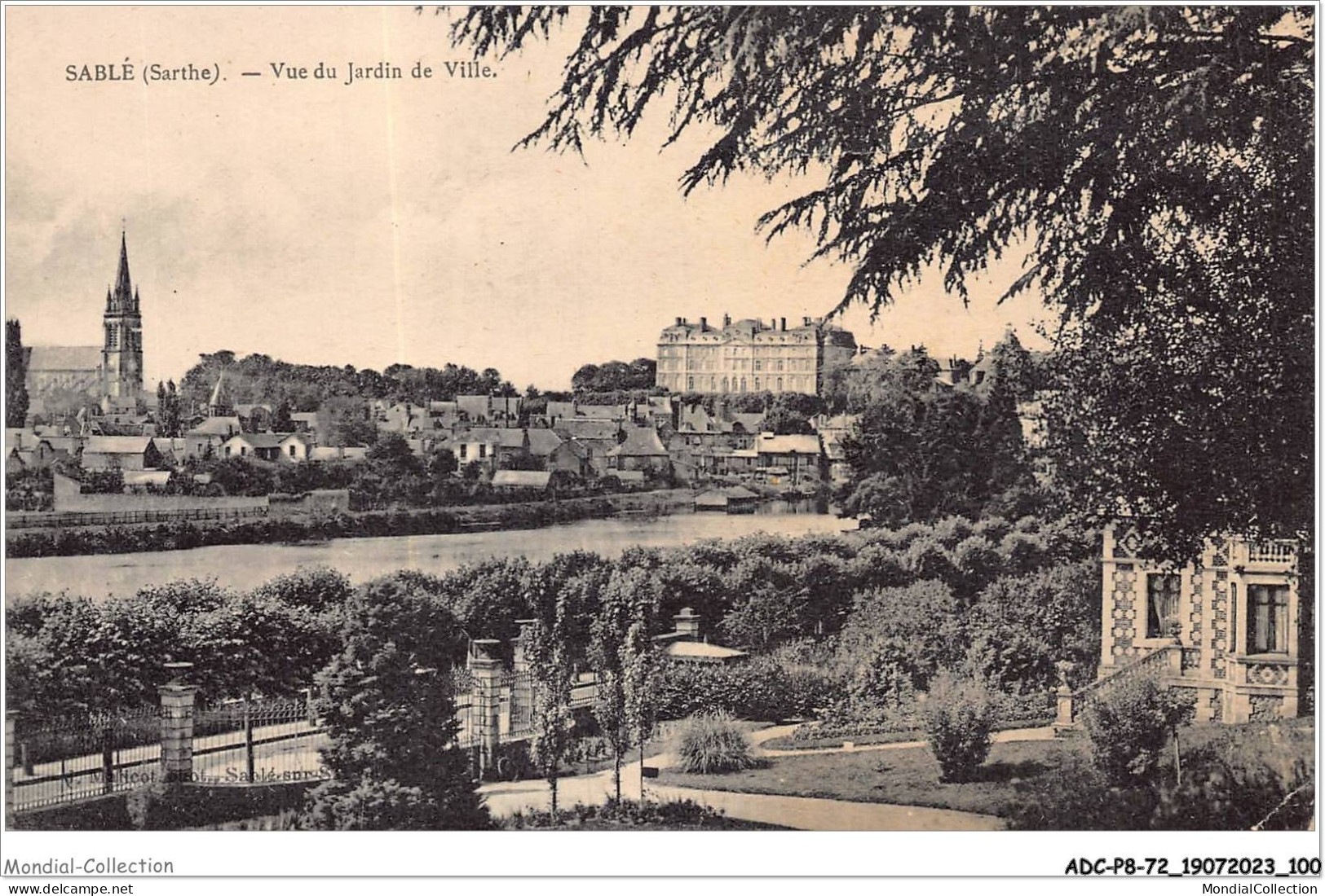 ADCP8-72-0755 - SABLE - Vue Du Jardin De Ville  - Sable Sur Sarthe