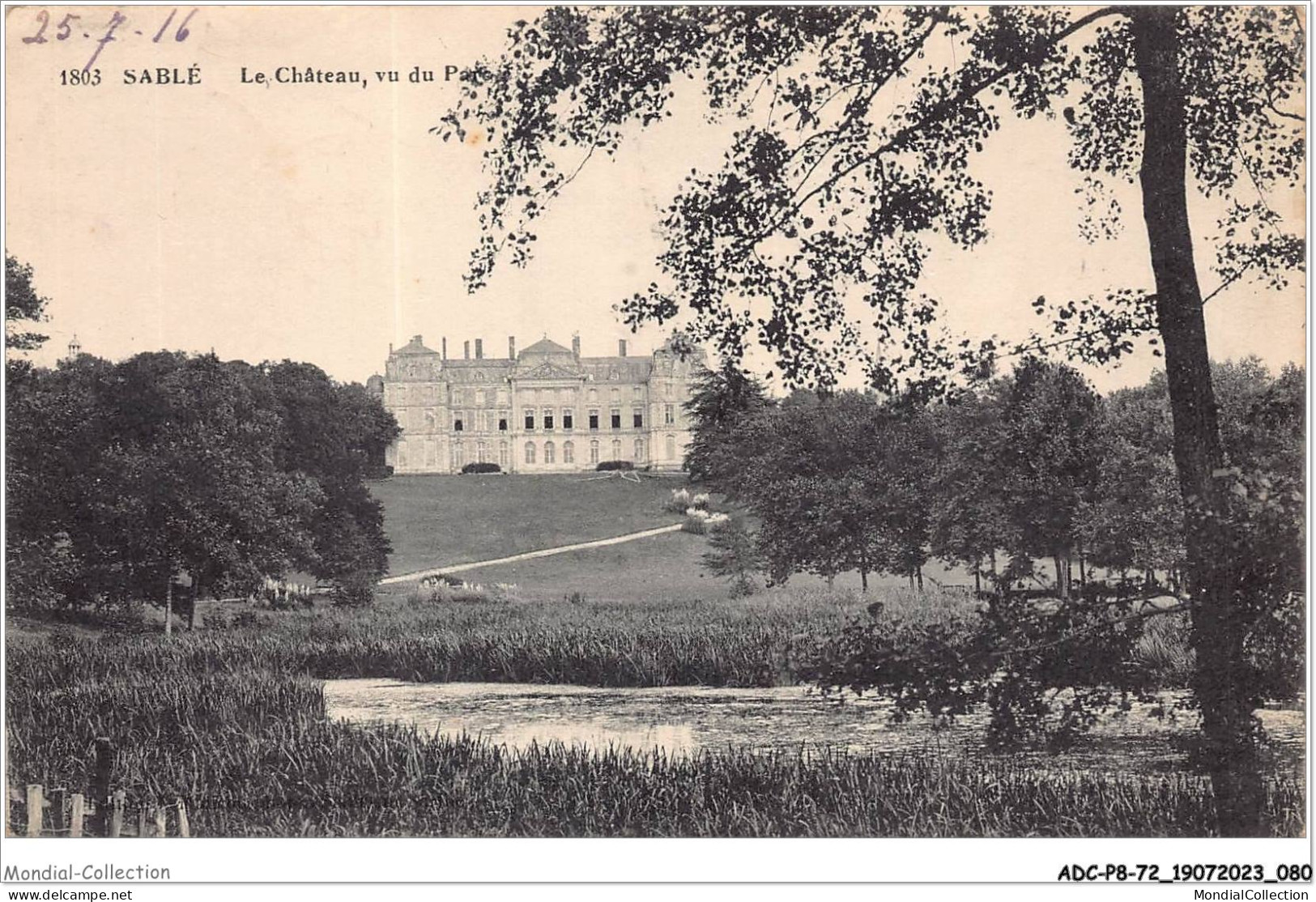 ADCP8-72-0745 - SABLE - Le Château Vu Du Parc  - Sable Sur Sarthe