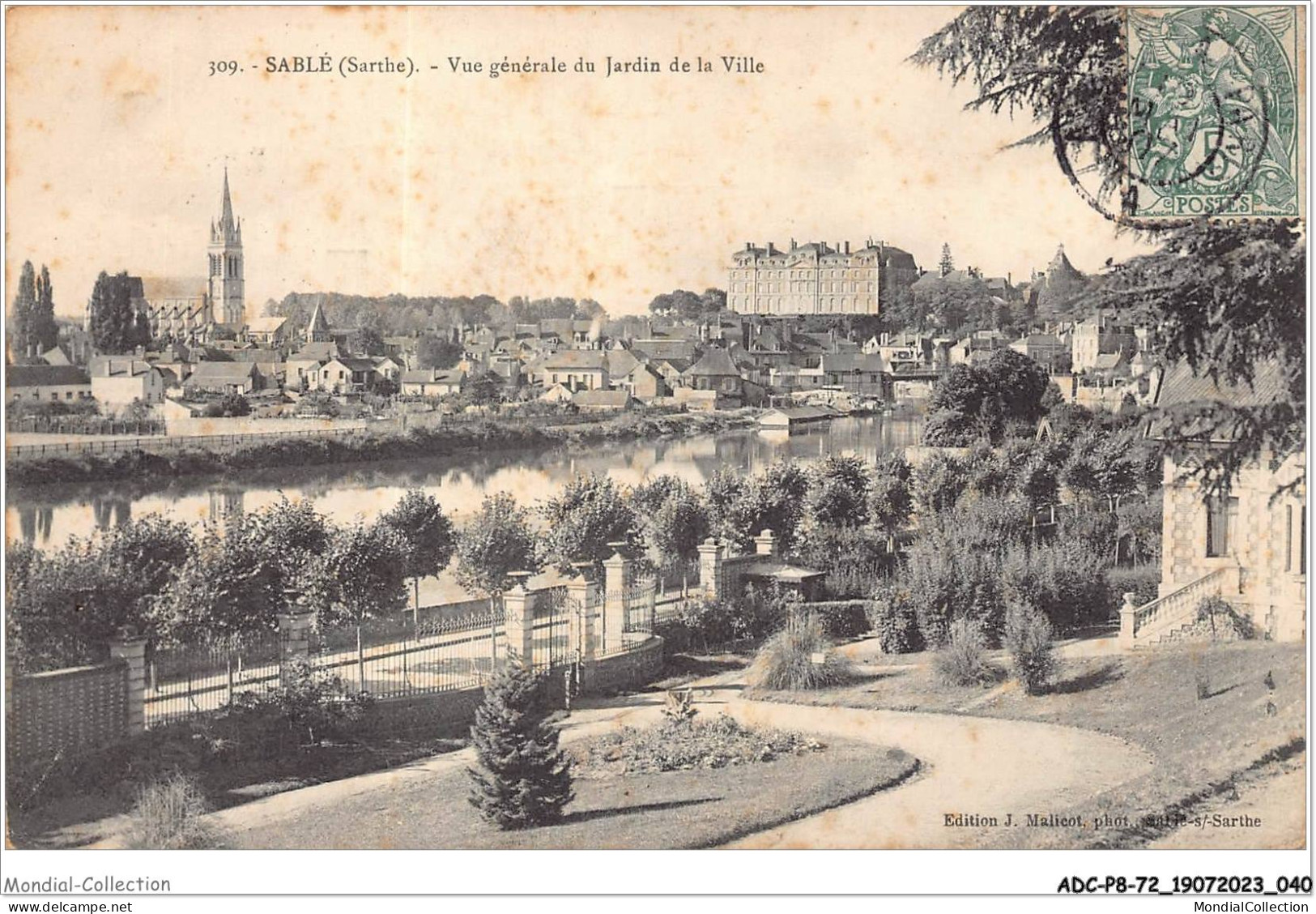 ADCP8-72-0725 - SABLE - Vue Générale Du Jardin De La Ville  - Sable Sur Sarthe