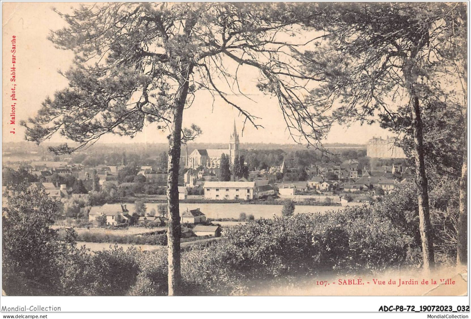 ADCP8-72-0721 - SABLE - Vue Du Jardin De La Ville  - Sable Sur Sarthe