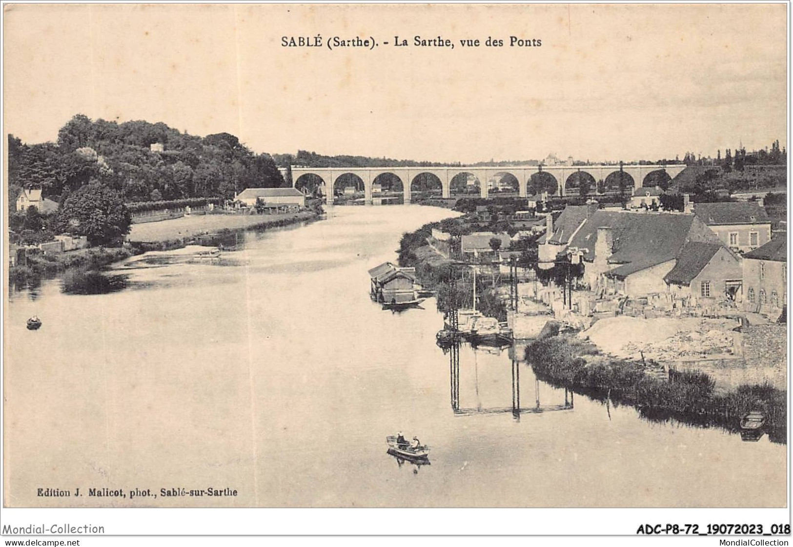 ADCP8-72-0714 - SABLE - La Sarthe - Vue Des Ponts  - Sable Sur Sarthe