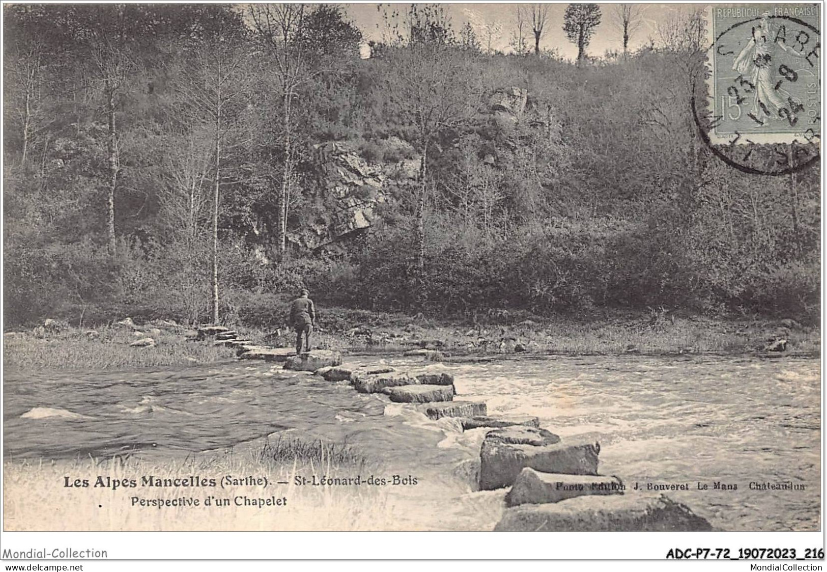 ADCP7-72-0700 - Les Alpes Mancelles - ST-LEONARD-DES-BOIS - Perspective D'un Chapelet  - Saint Leonard Des Bois