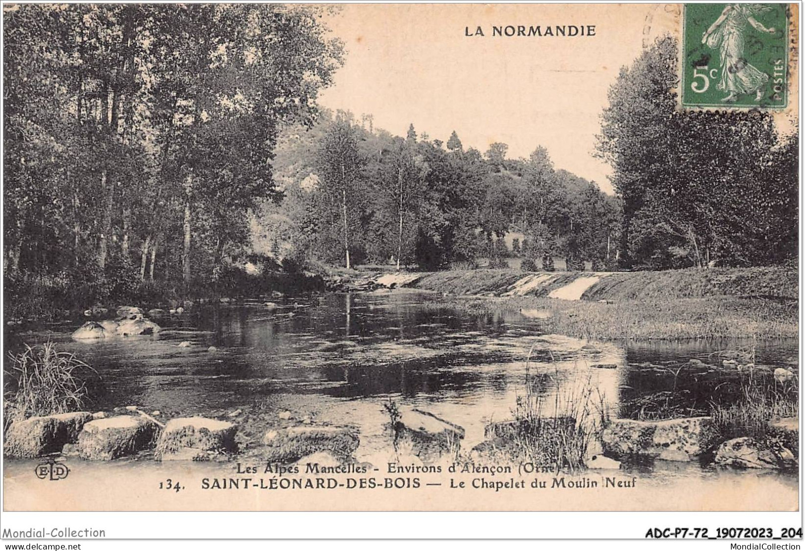 ADCP7-72-0694 - Les Alpes Mancelles - Environs D'alençon - SAINT-LEONARD-DES-BOIS - Le Chapelet Du Moulin Neuf - Saint Leonard Des Bois