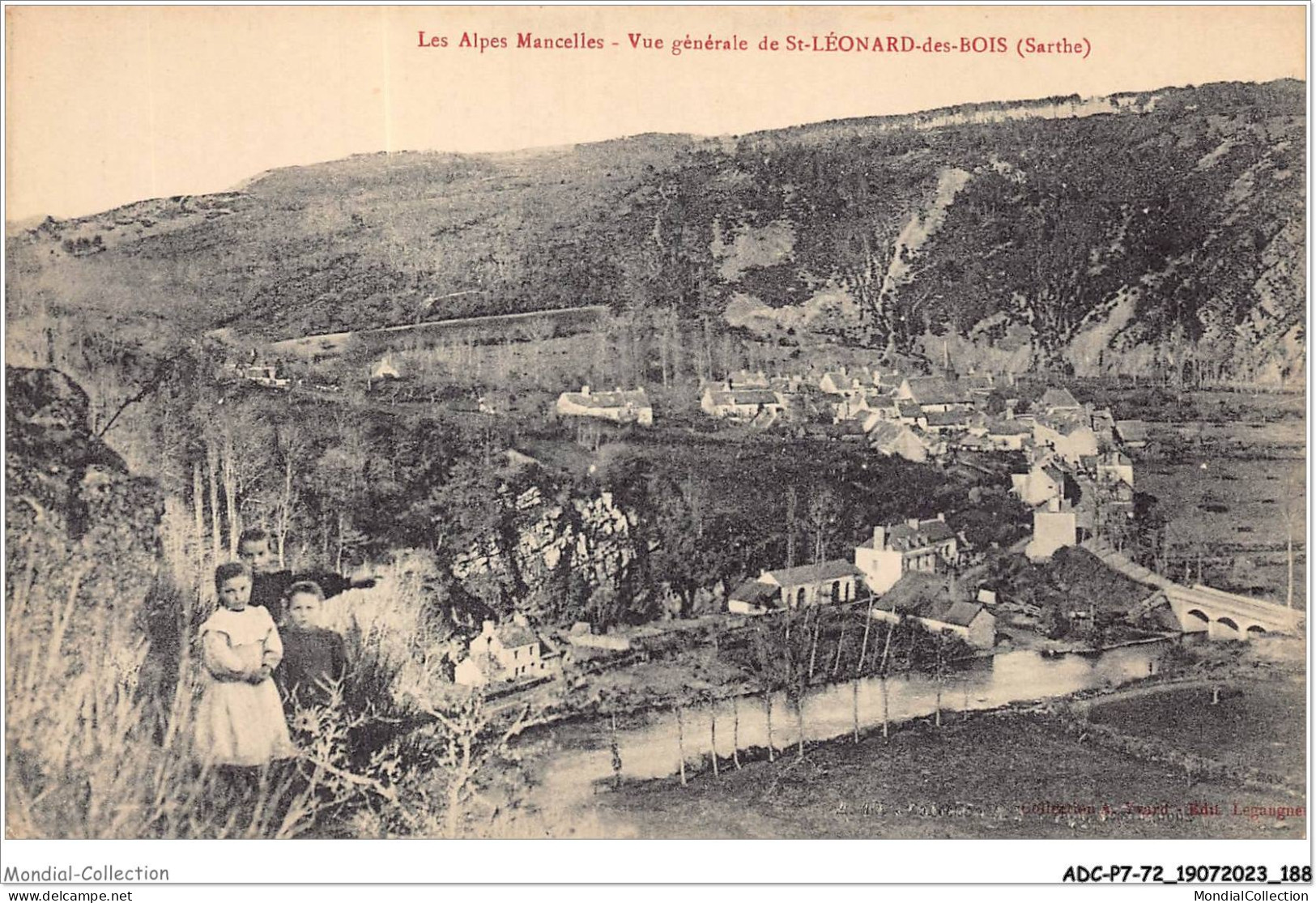 ADCP7-72-0686 - Les Alpes Mancelles - Vue Générale De ST-LEONARD-DES-BOIS  - Saint Leonard Des Bois
