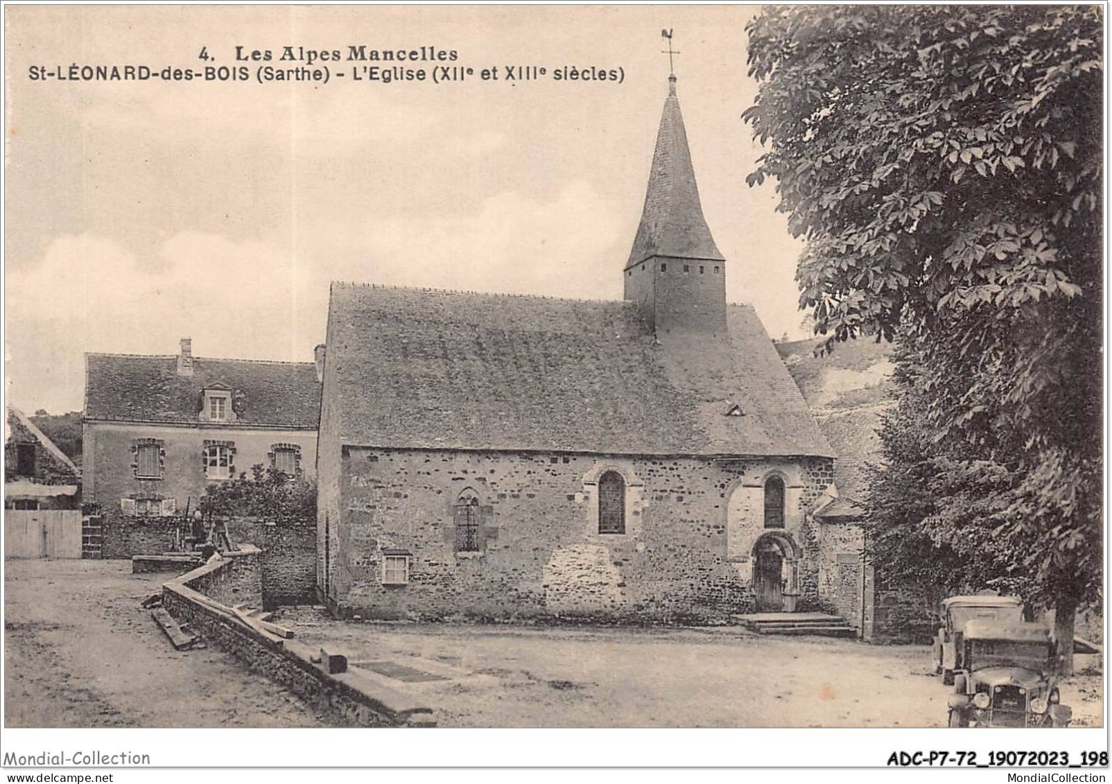 ADCP7-72-0691 - Les Alpes Mancelles - ST-LEONARD-DES-BOIS - L'église - Saint Leonard Des Bois