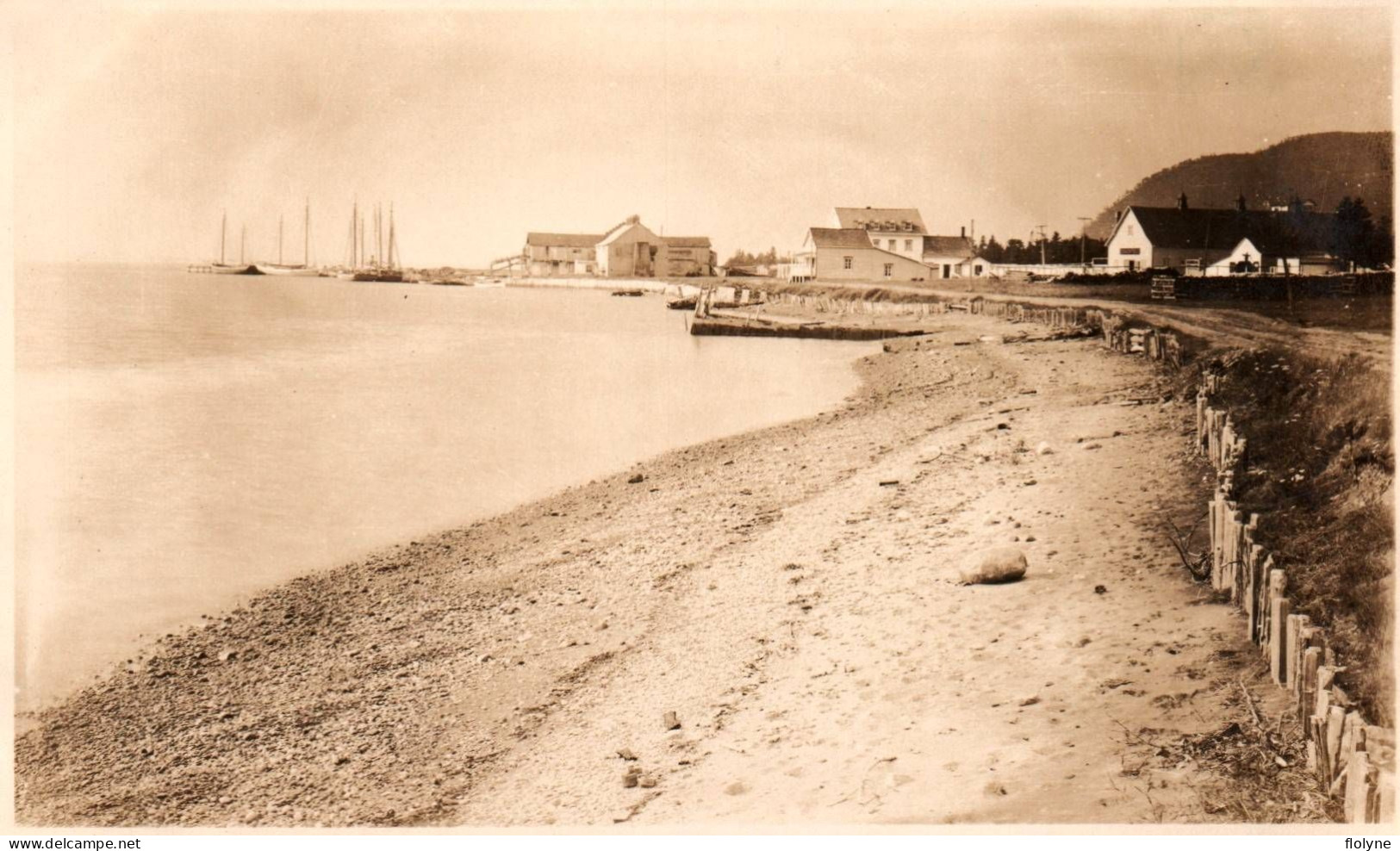 Baie Saint Paul - Photo Ancienne - Quartier Faubourg De La Batture - Plage - Canada - 8,5x14 Cm - Otros & Sin Clasificación