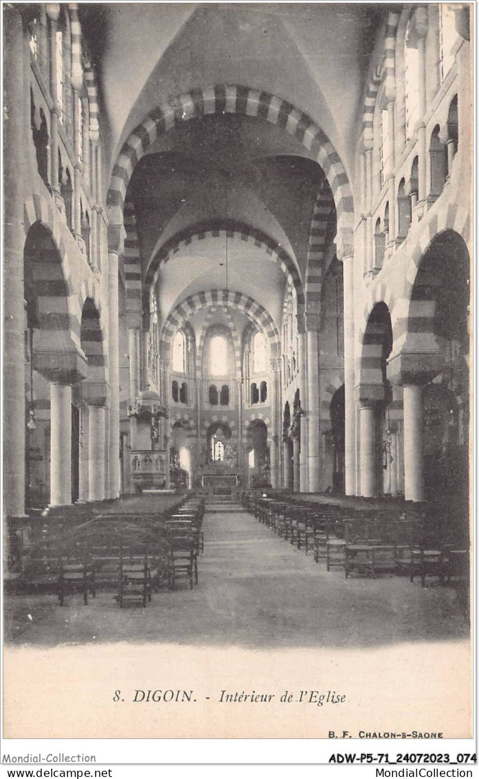 ADWP5-71-0425 - DIGOIN - Intérieur De L'eglise  - Digoin