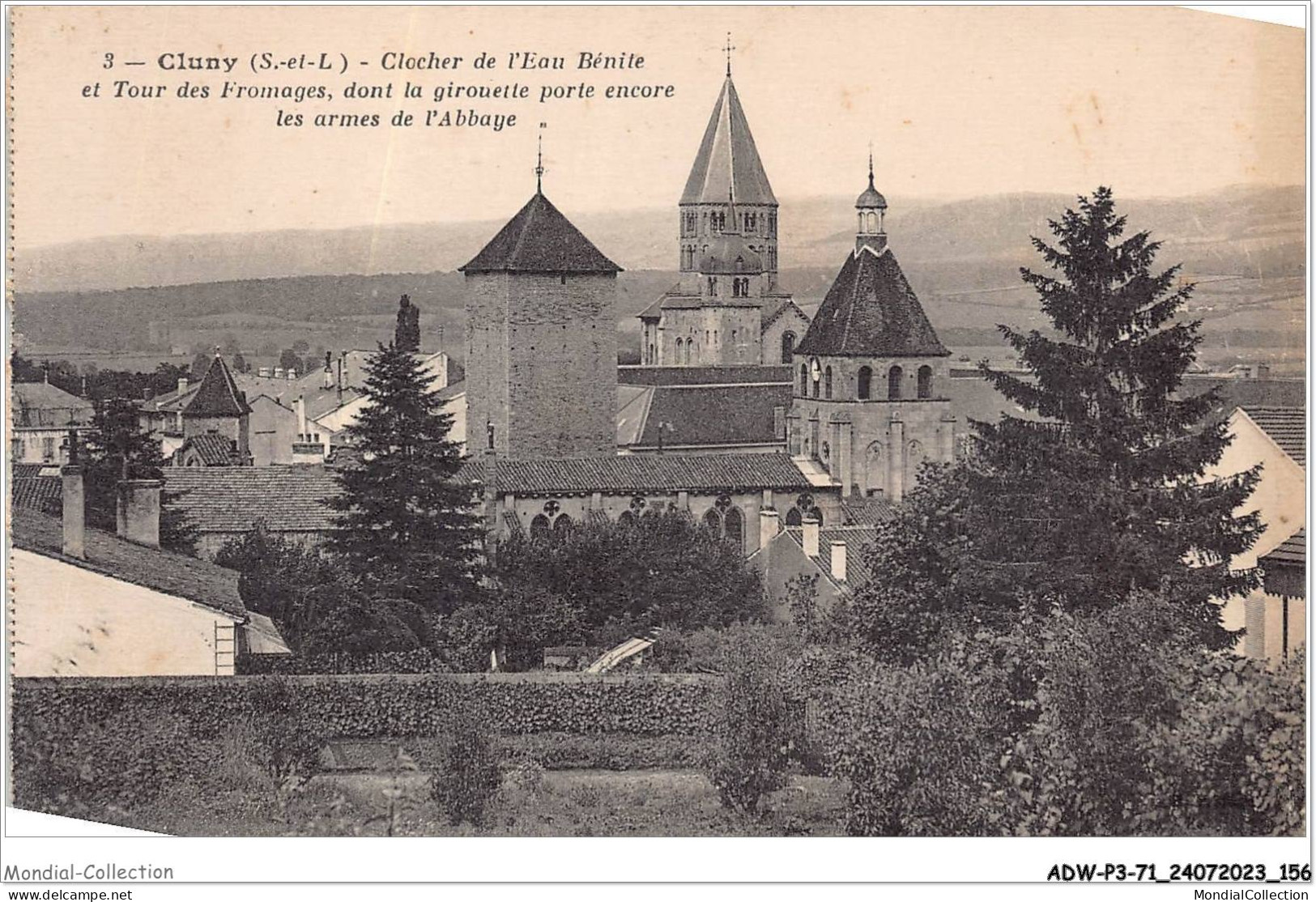 ADWP3-71-0267 - CLUNY - Clocher De L'eau Bénite  - Cluny