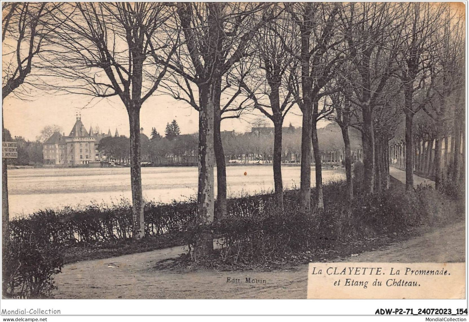 ADWP2-71-0172 - La CLAYETTE - La Promenade Et Etang Du Château  - Charolles