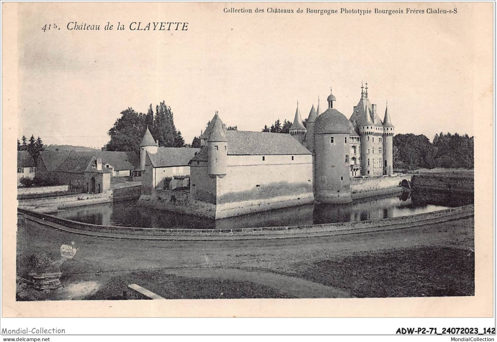 ADWP2-71-0166 -château De La CLAYETTE  - Charolles