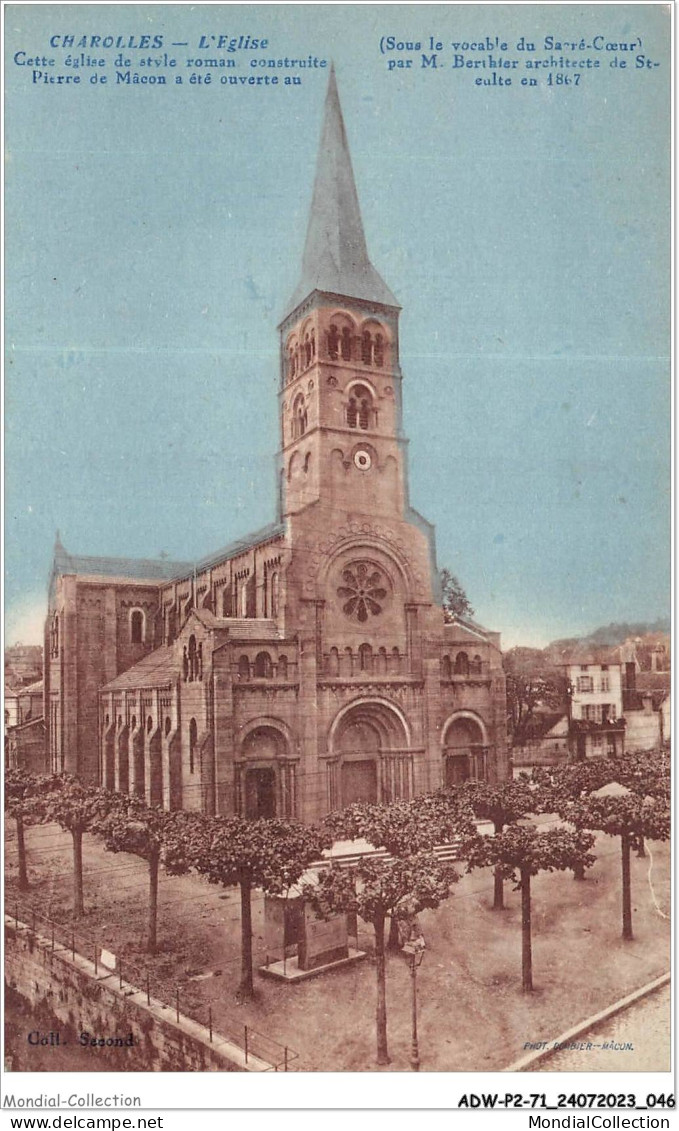 ADWP2-71-0118 - CHAROLLES - L'eglise   - Charolles