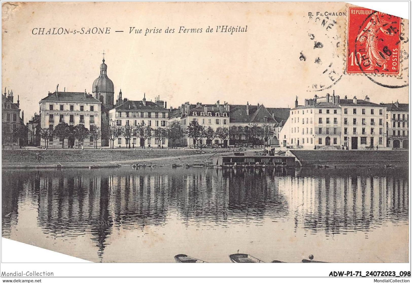 ADWP1-71-0050 - CHALON-S-SAONE - Vue Prise Des Fermes De L'hôpital  - Chalon Sur Saone