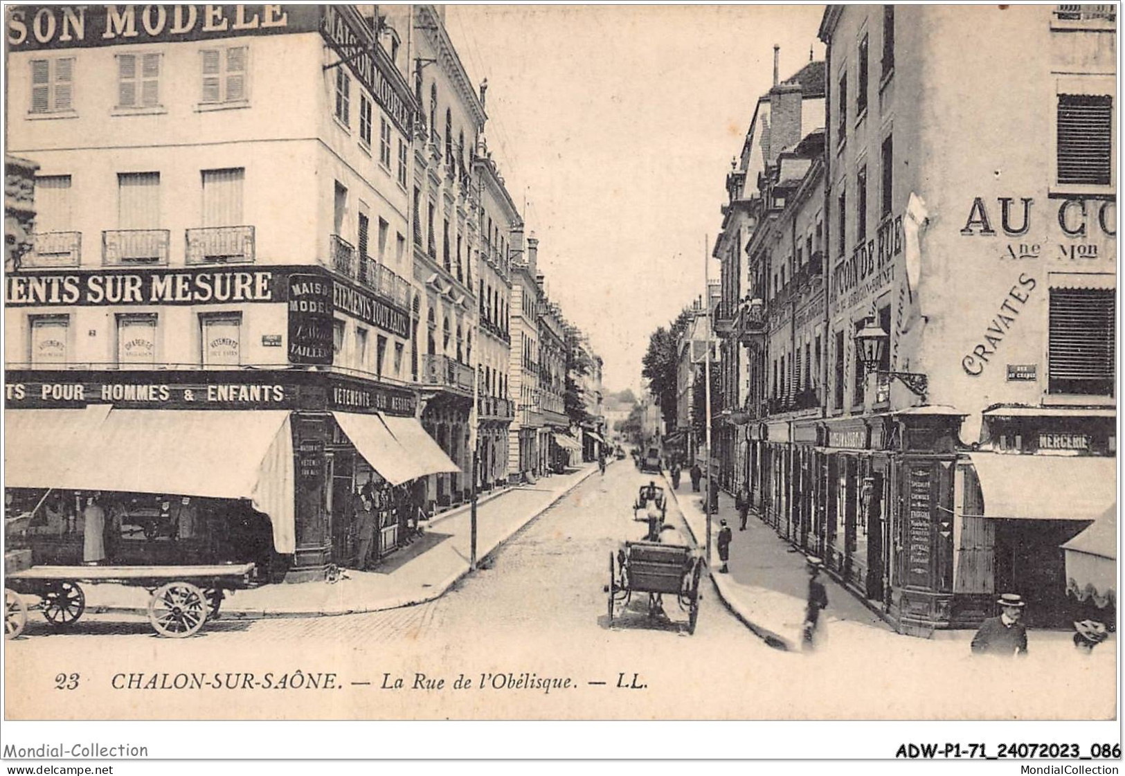 ADWP1-71-0044 - CHALON-SUR-SAONE - La Rue De L'obélisque  - Chalon Sur Saone