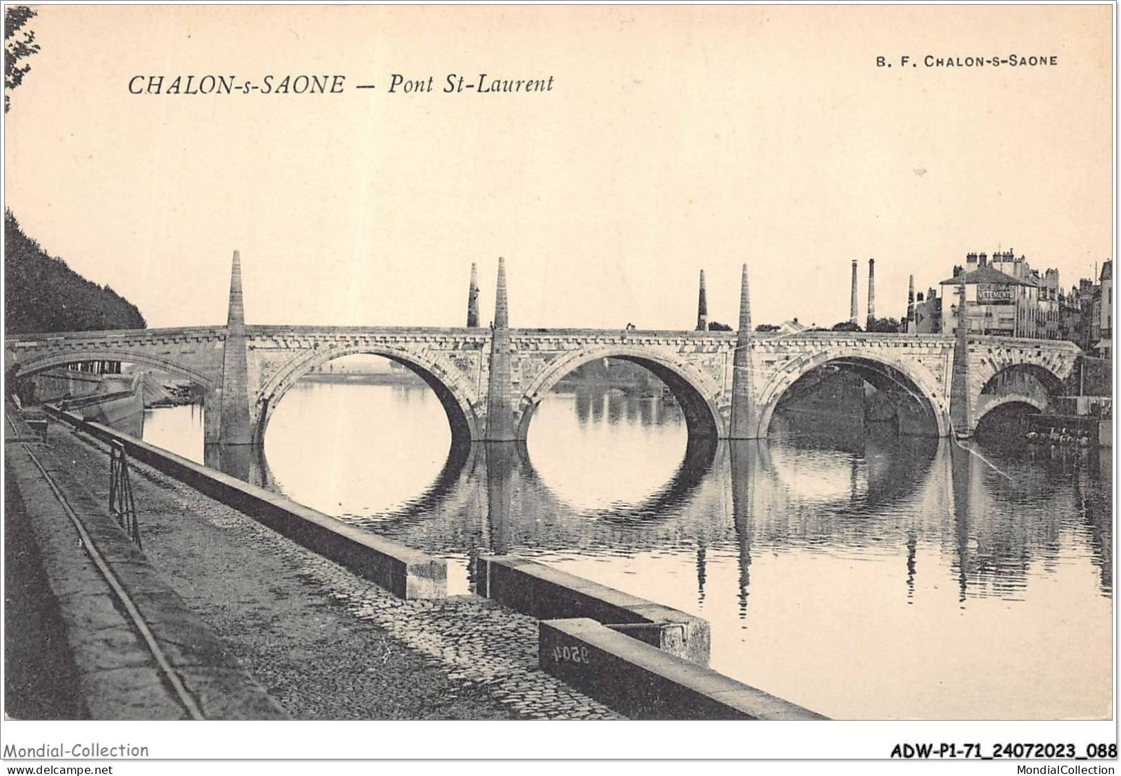 ADWP1-71-0045 - CHALON-S-SAONE - Pont Saint-laurent  - Chalon Sur Saone