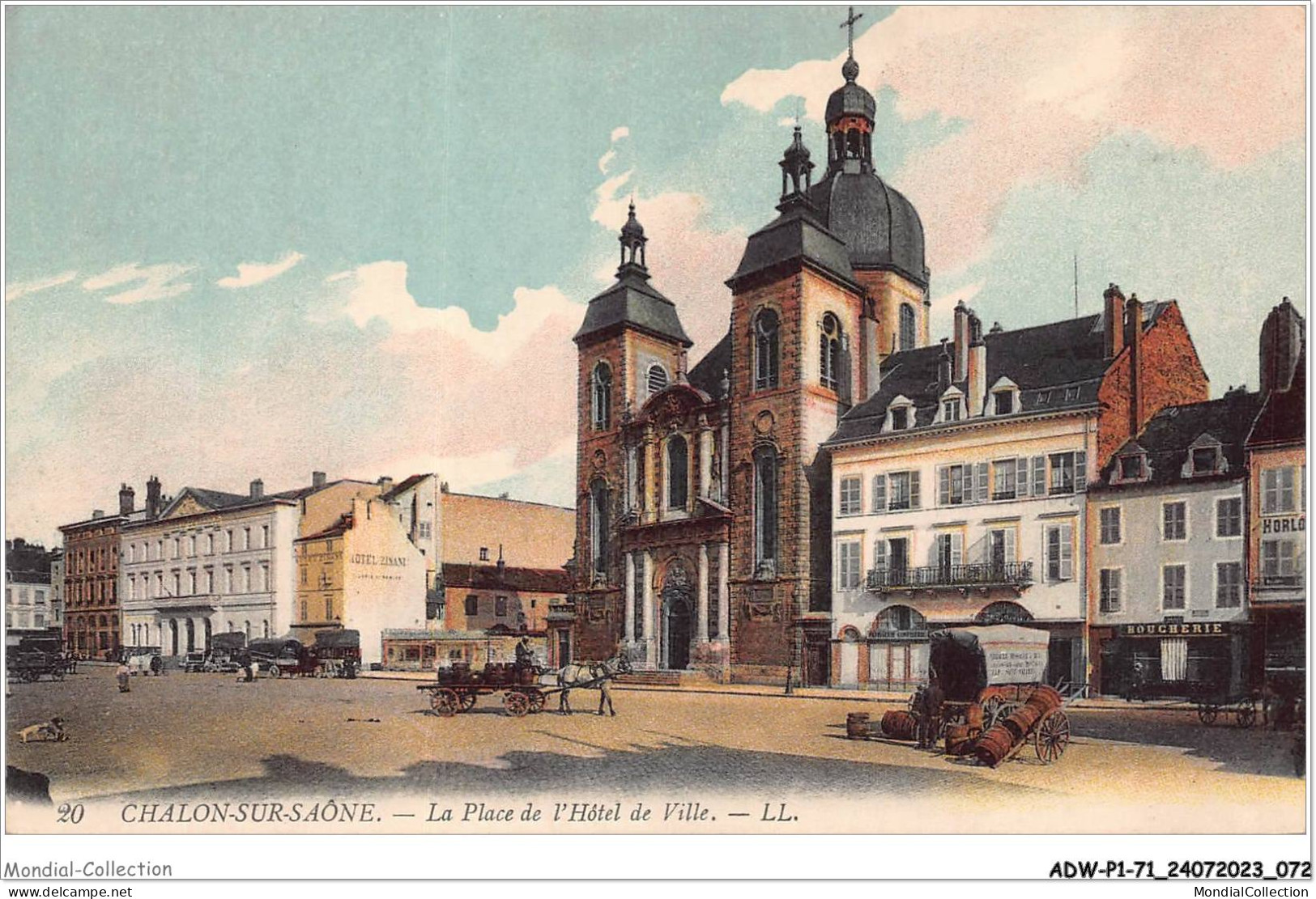 ADWP1-71-0037 - CHALON-SUR-SAONE - La Place De L'hôtel De Ville  - Chalon Sur Saone