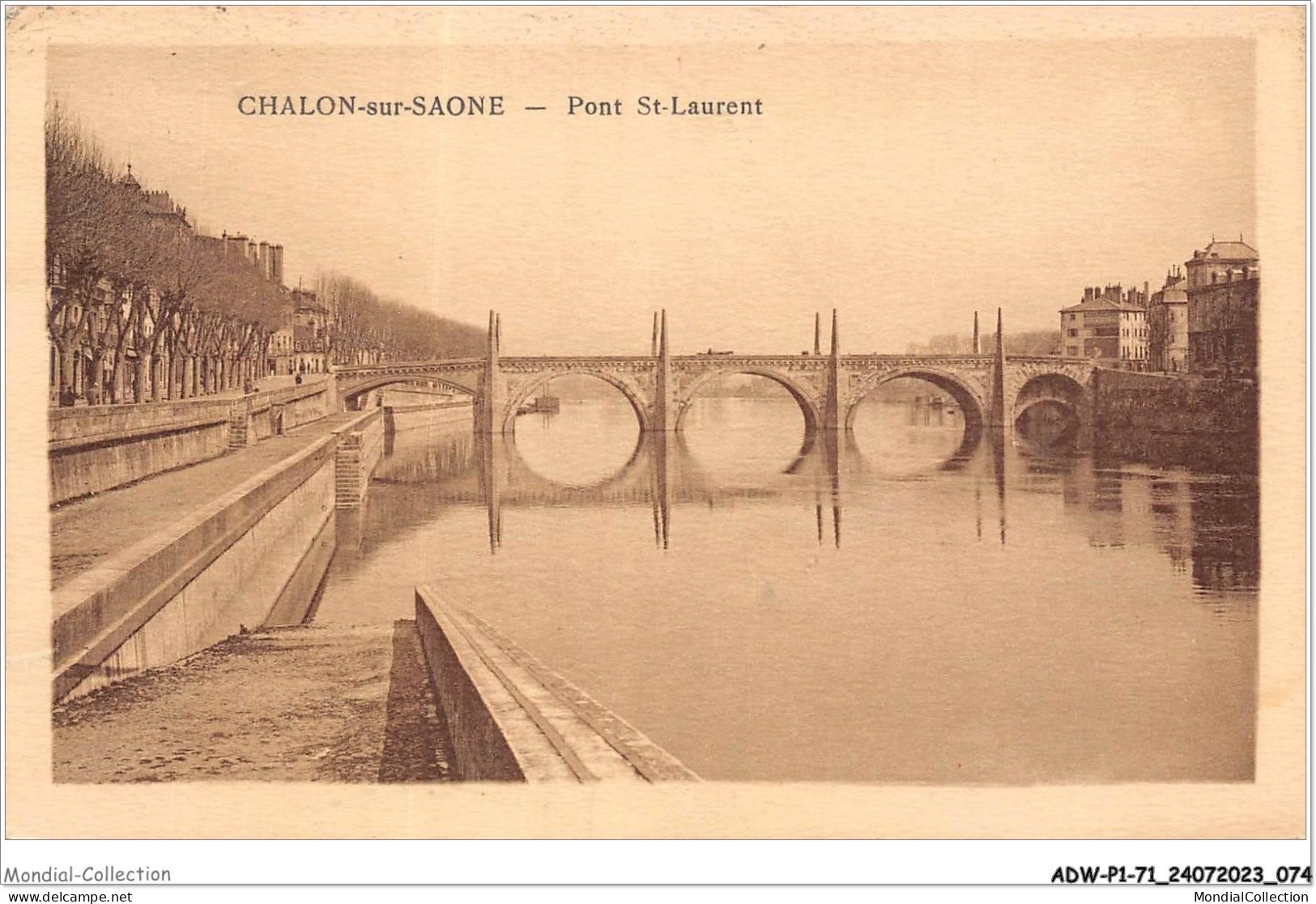 ADWP1-71-0038 - CHALON-SUR-SAONE - Pont Saint-laurent  - Chalon Sur Saone