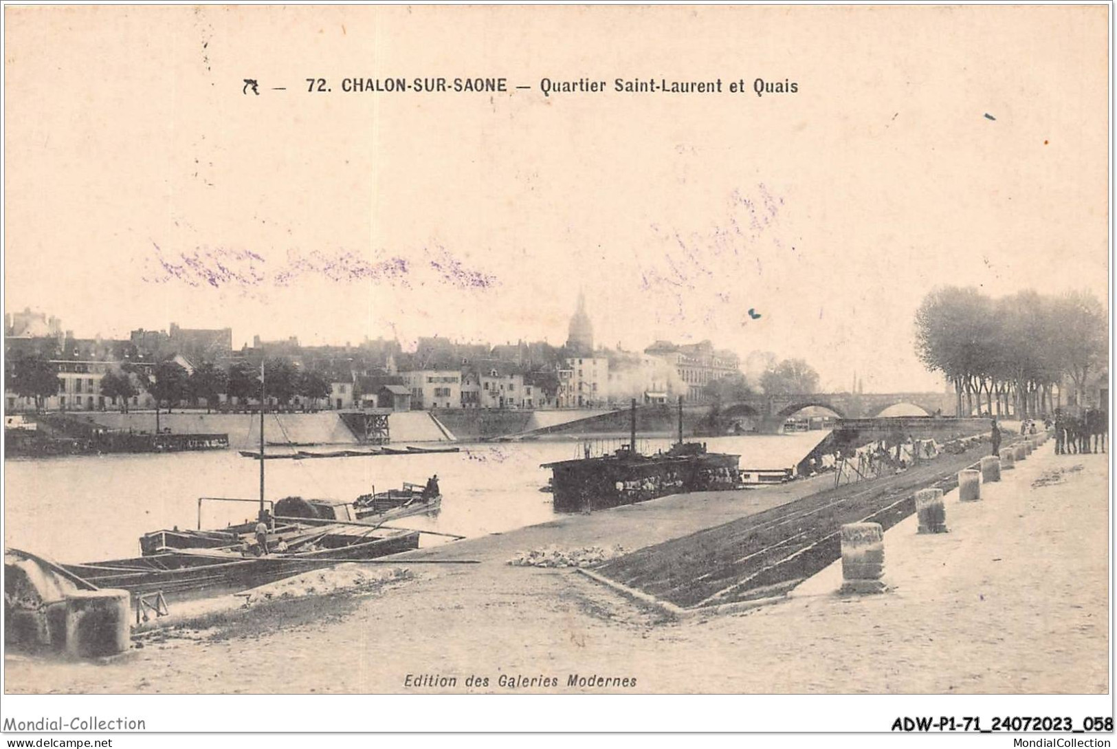 ADWP1-71-0030 - CHALON-SUR-SAONE - Quartier Saint-laurent Et Quais  - Chalon Sur Saone