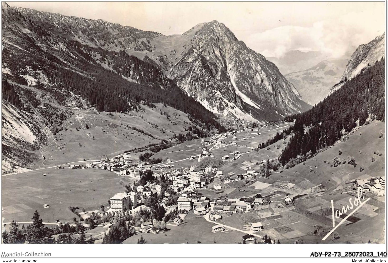 ADYP2-73-0161 - PRALOGNAN-LA-VANOISE - Vue Générale Et Pointe De Villeneuve  - Pralognan-la-Vanoise