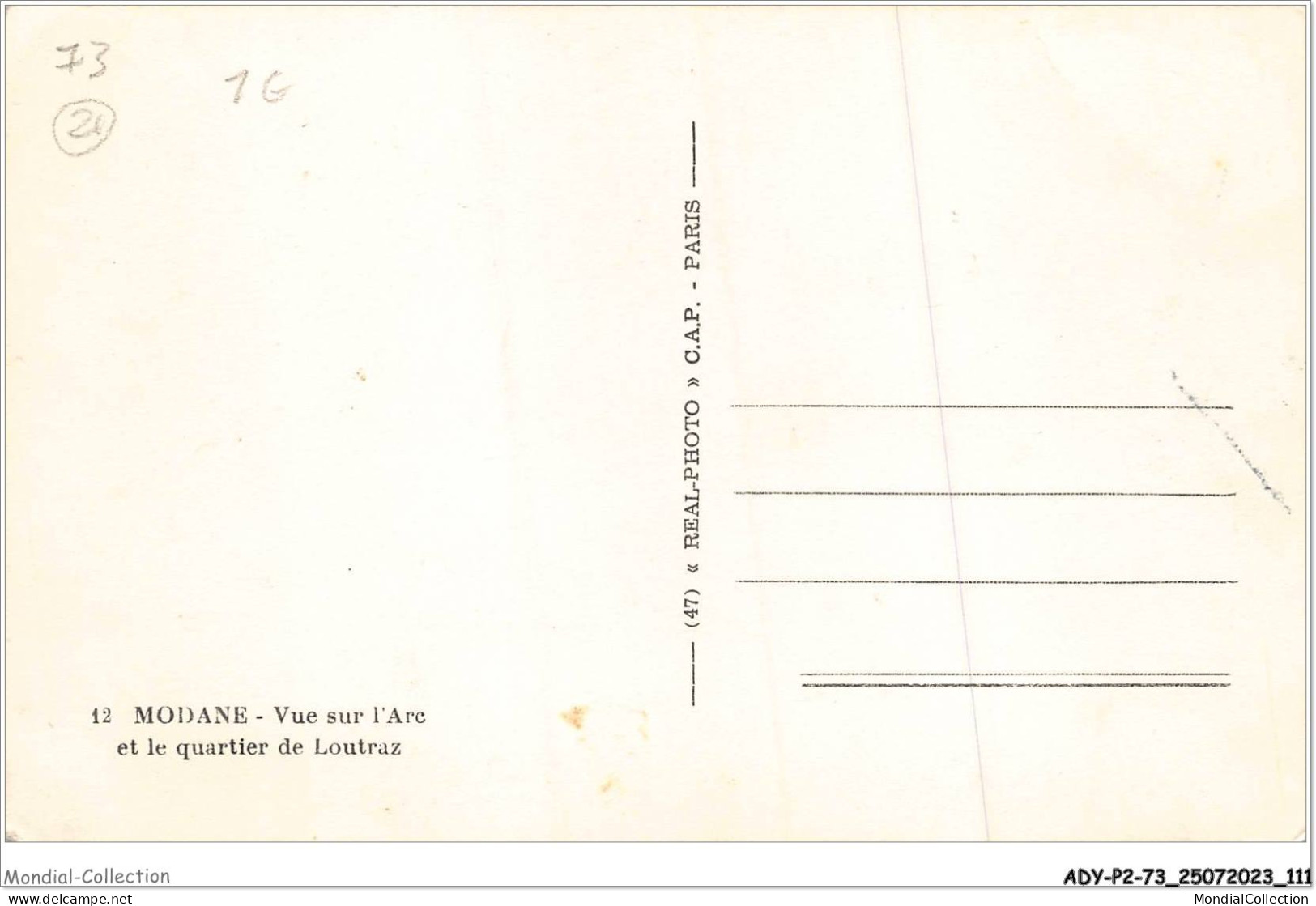 ADYP2-73-0146 - MODANE - Vue Sur L'arc Et Le Quartier De Loutraz  - Modane