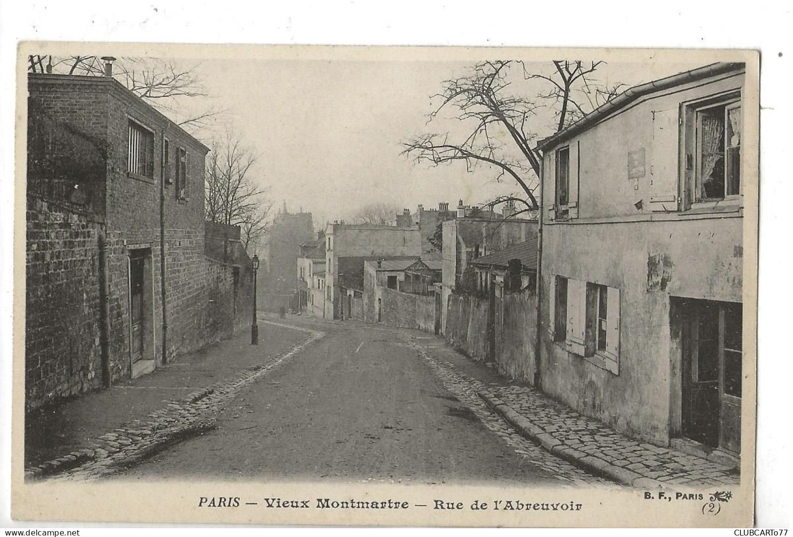 Paris 18 ème Arr (75) : La Rue De L'Abreuvoir De La Butte De Montmartre Prise D'une Maison En 1905 PF - Arrondissement: 18