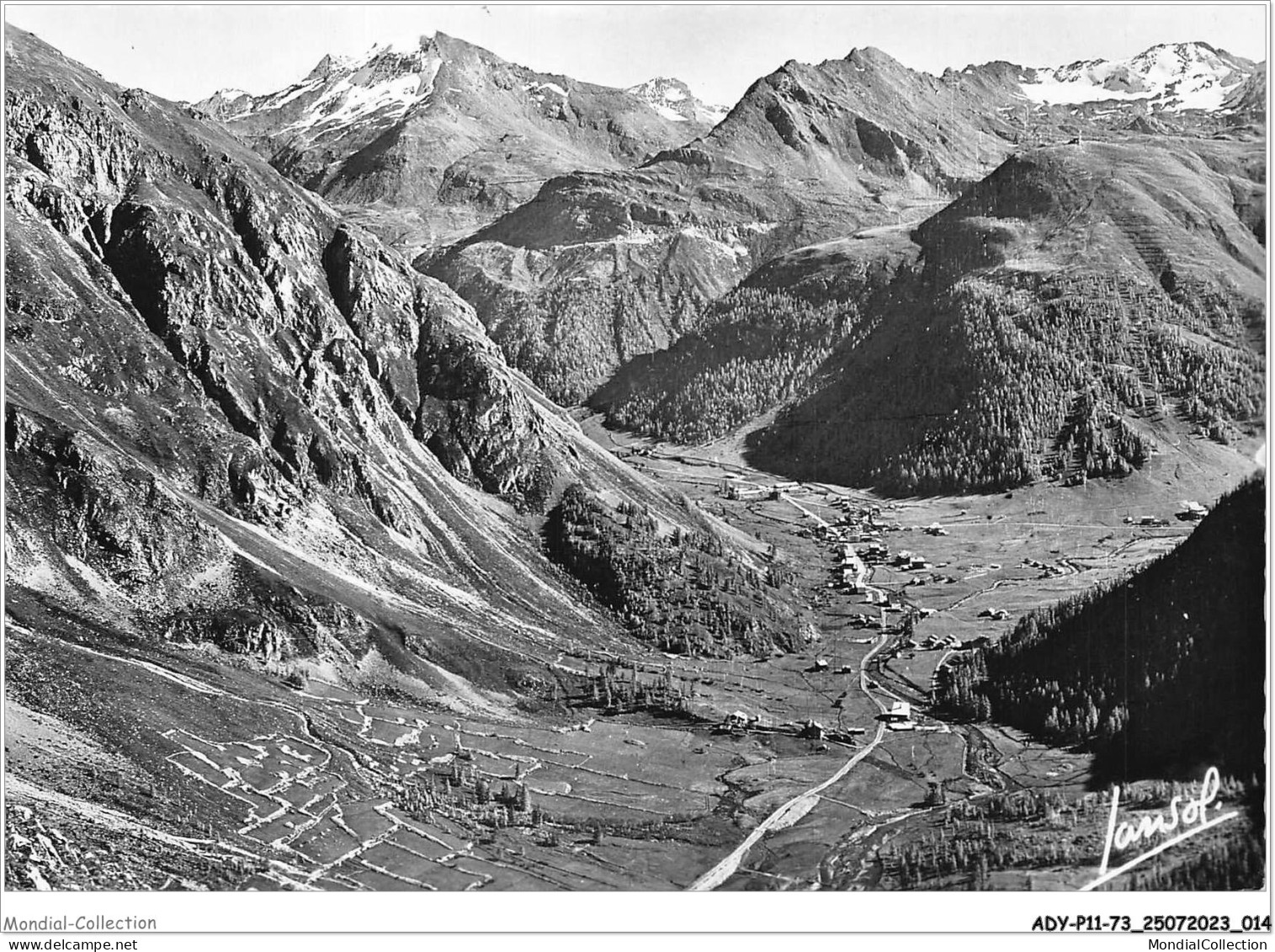 ADYP11-73-0864 - Sur La Route Du Col De L'iseran - VAL-D'ISERE Et La Tête De Solaise - Le Signal De L'iseran - Val D'Isere